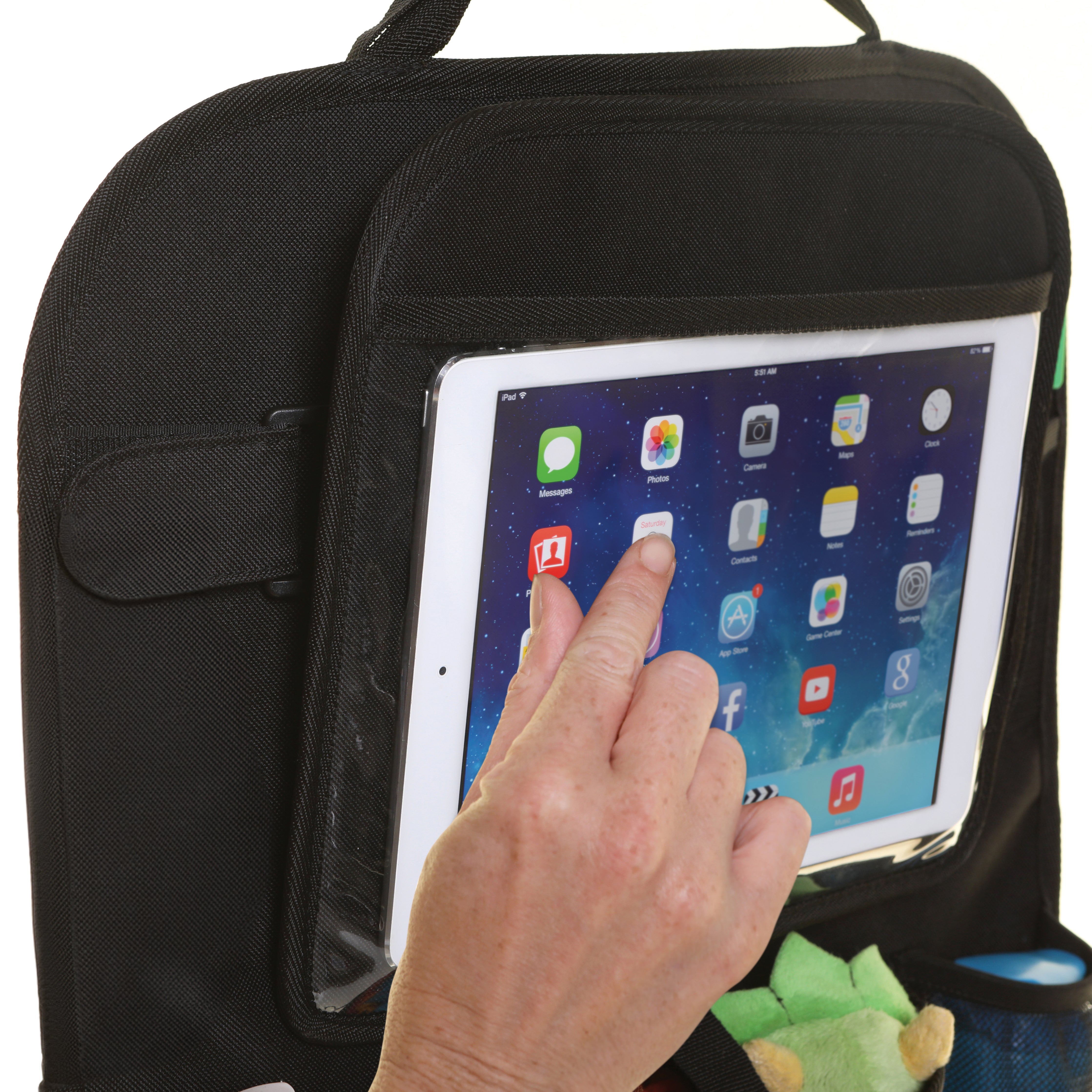 Car Back Seat Tablet Organiser
