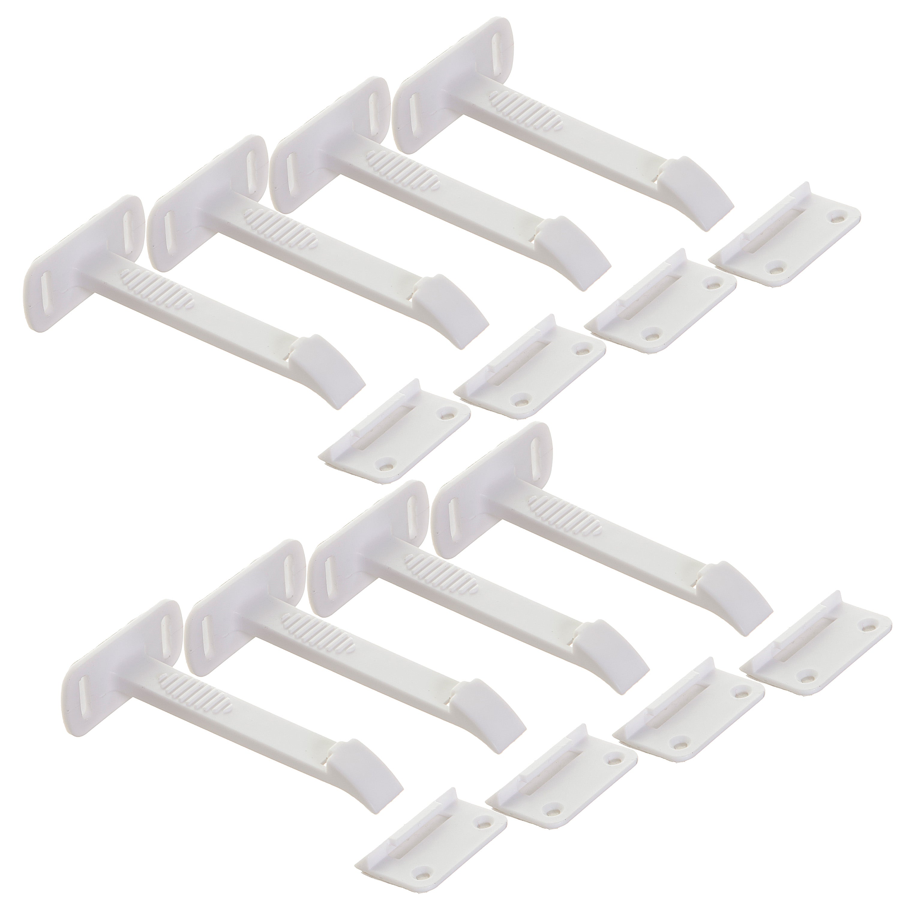 Adhesive Safety Latches - Long 8 Pack