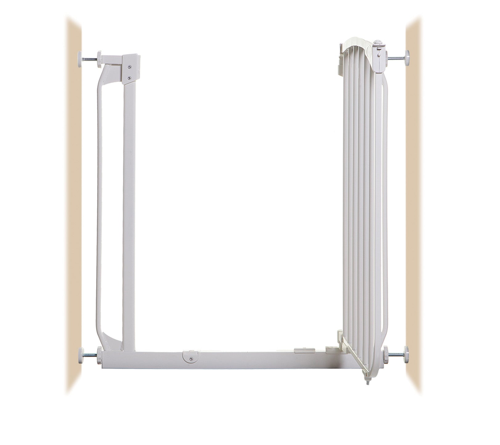 Chelsea 28-32in Auto Close Metal Baby Gate - White
