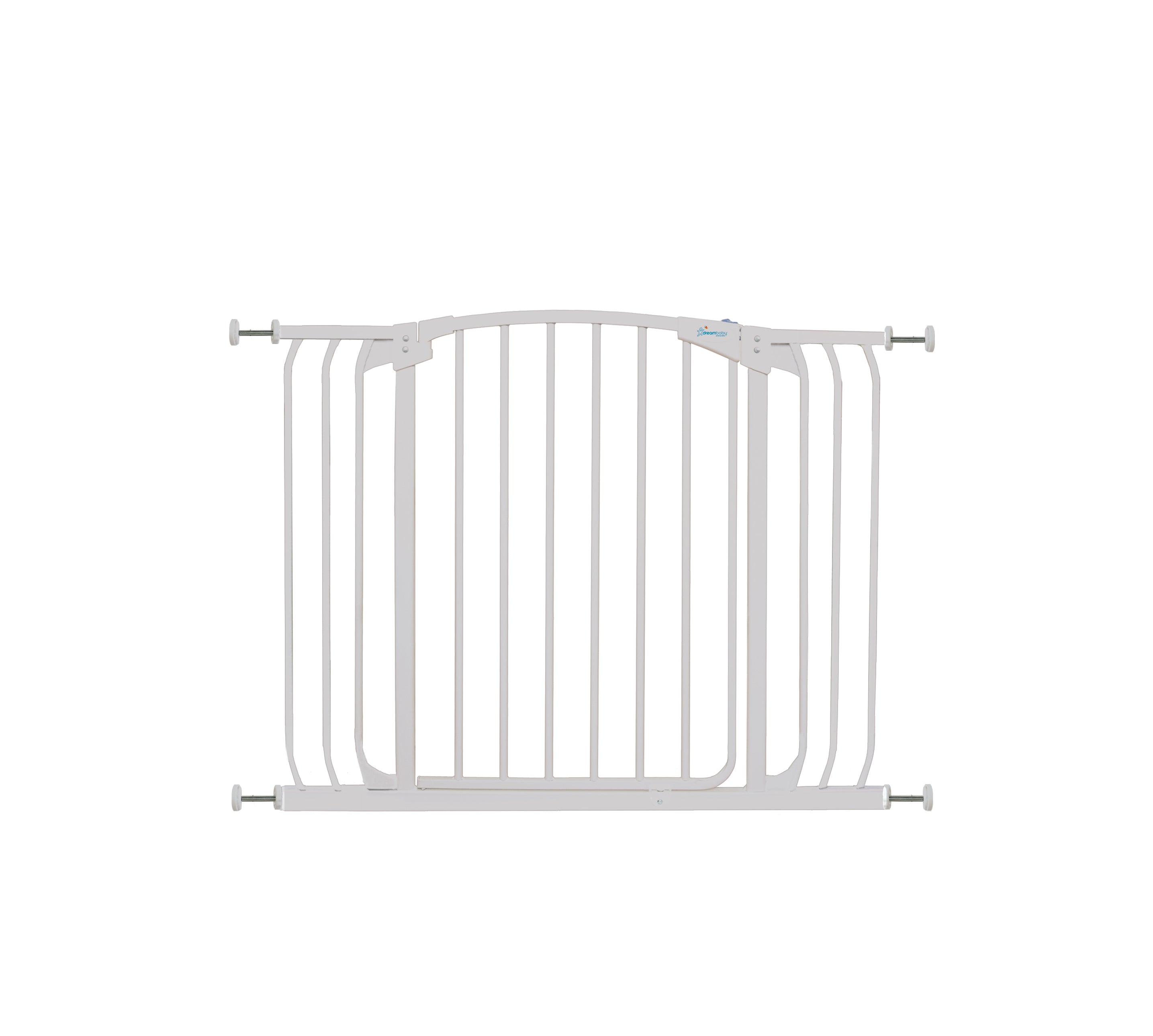 Chelsea Extra Wide 38-42.5in Auto Close Metal Baby Gate - White