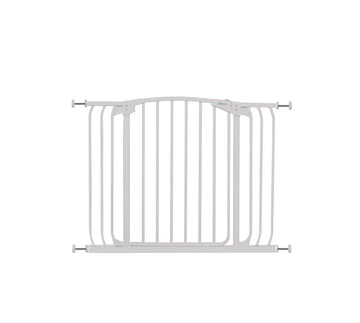 Chelsea Extra Wide 38-42.5in Auto Close Metal Baby Gate - White