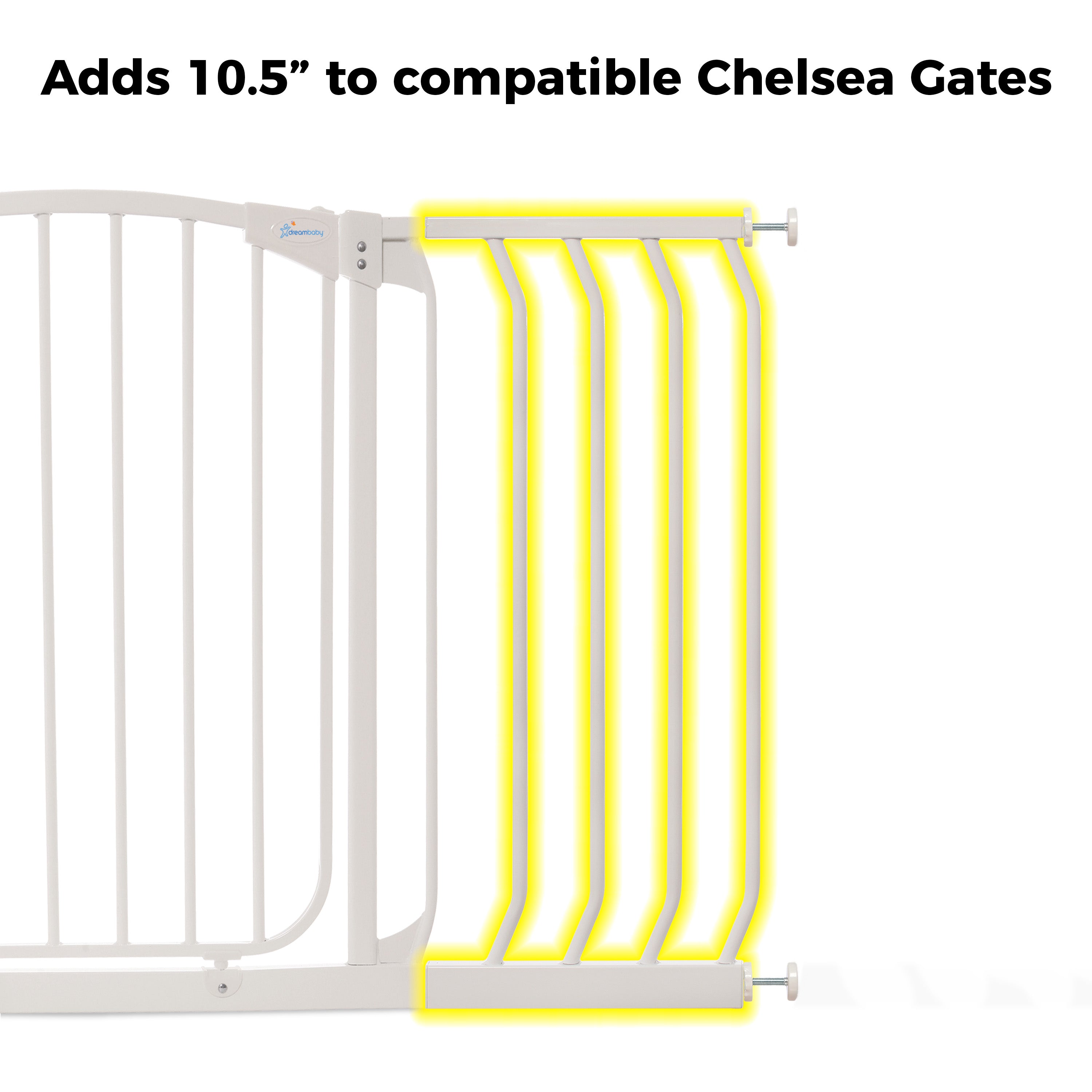CHELSEA 10.5" GATE EXTENSION - WHITE