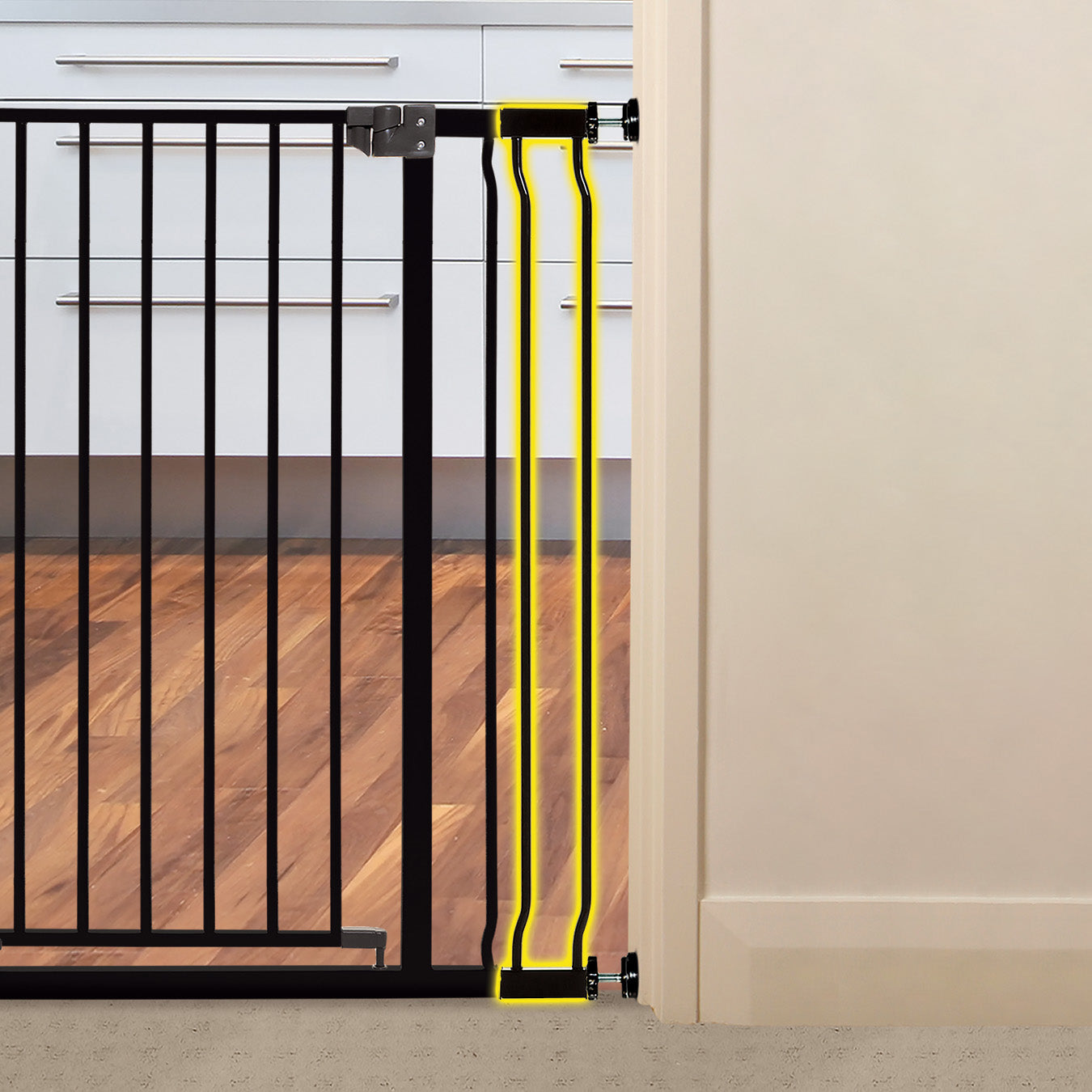 LIBERTY XTRA-TALL 9CM GATE EXTENSION - BLACK