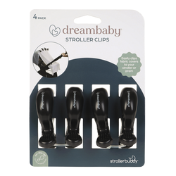 Strollerbuddy¨ Stroller Clips 4 Pack - Black