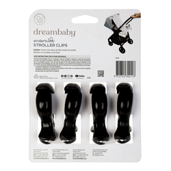 Strollerbuddy¨ Stroller Clips 4 Pack - Black
