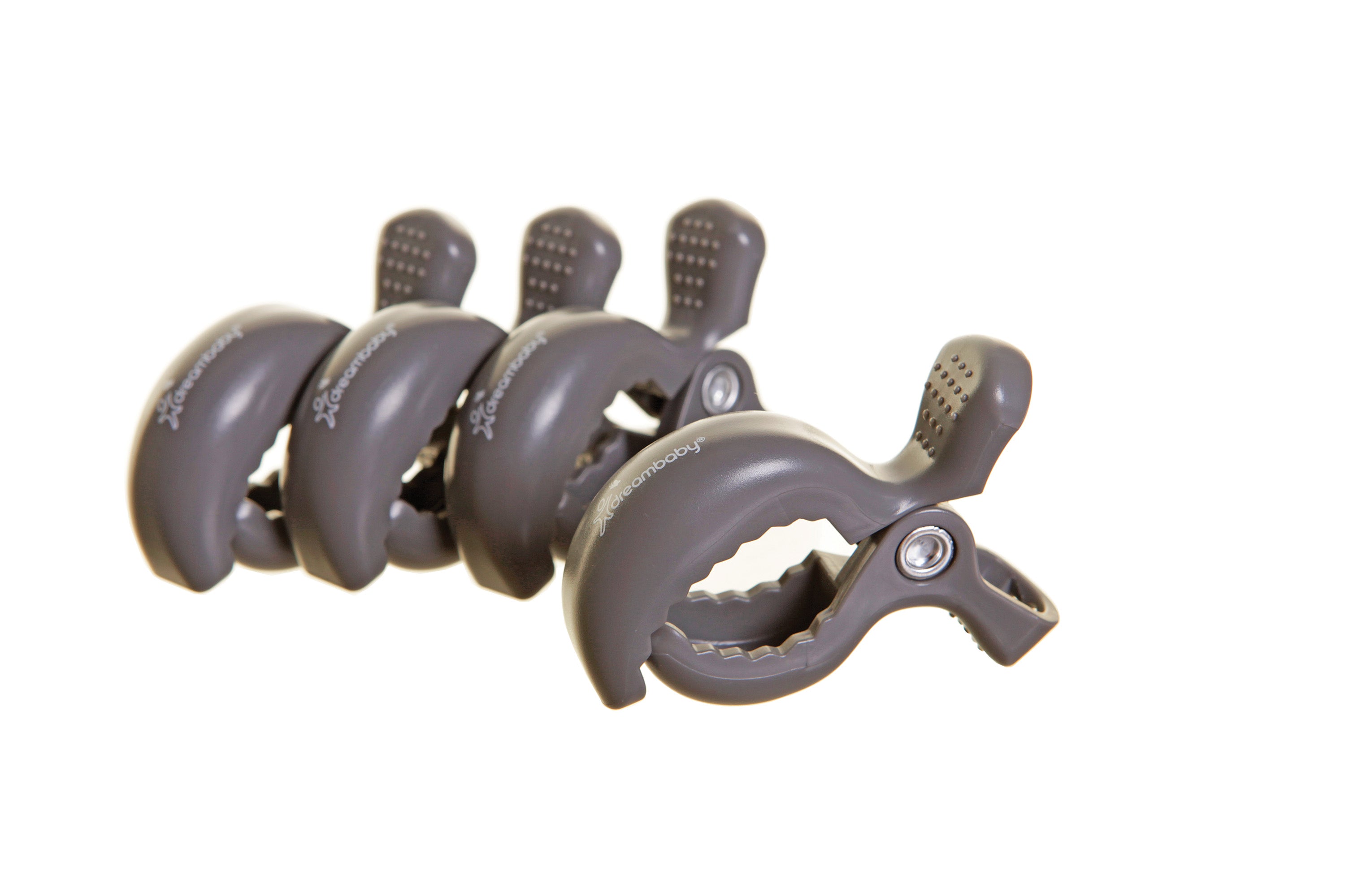 Strollerbuddy¨ Stroller Clips 4 Pack - Grey