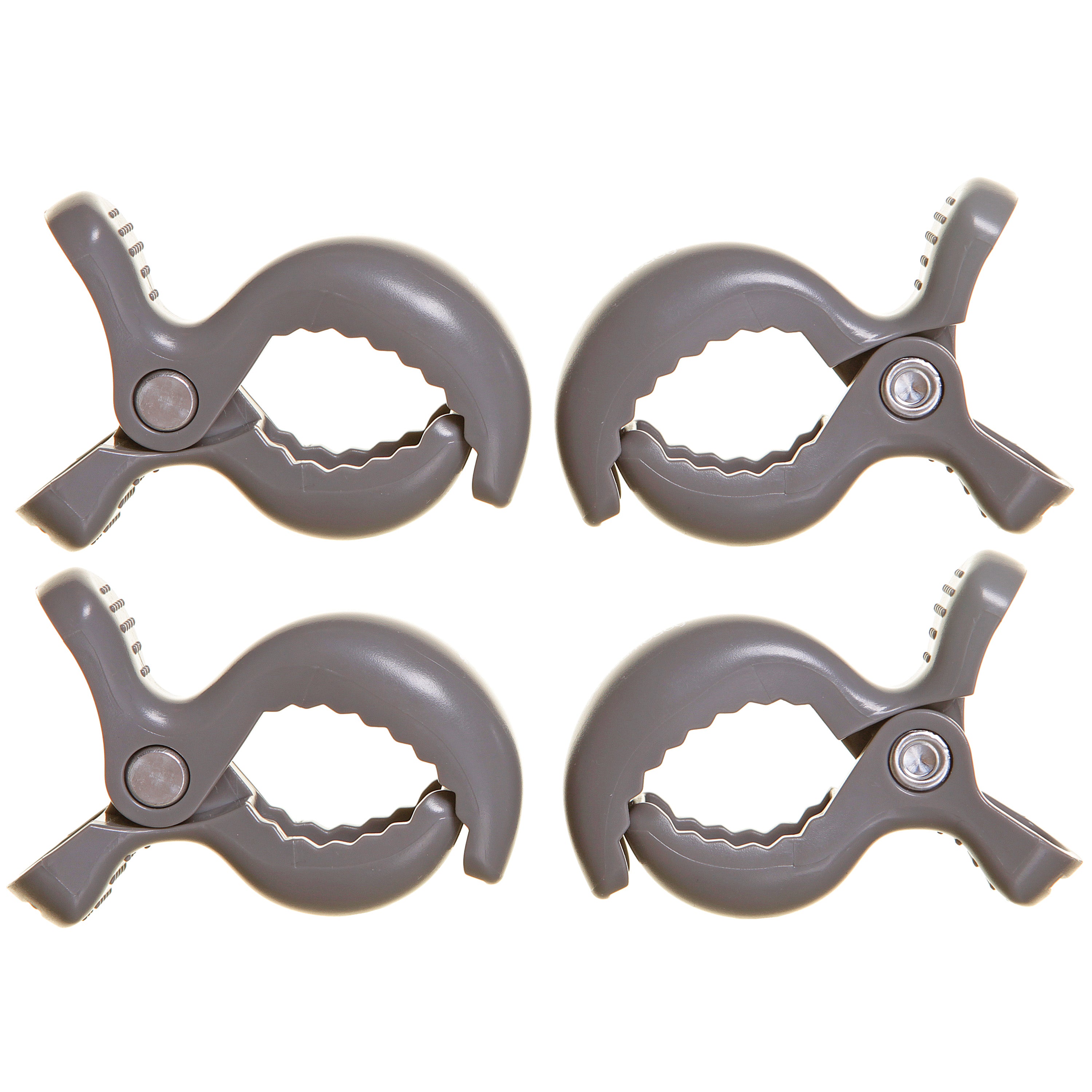 Strollerbuddy¨ Stroller Clips 4 Pack - Grey