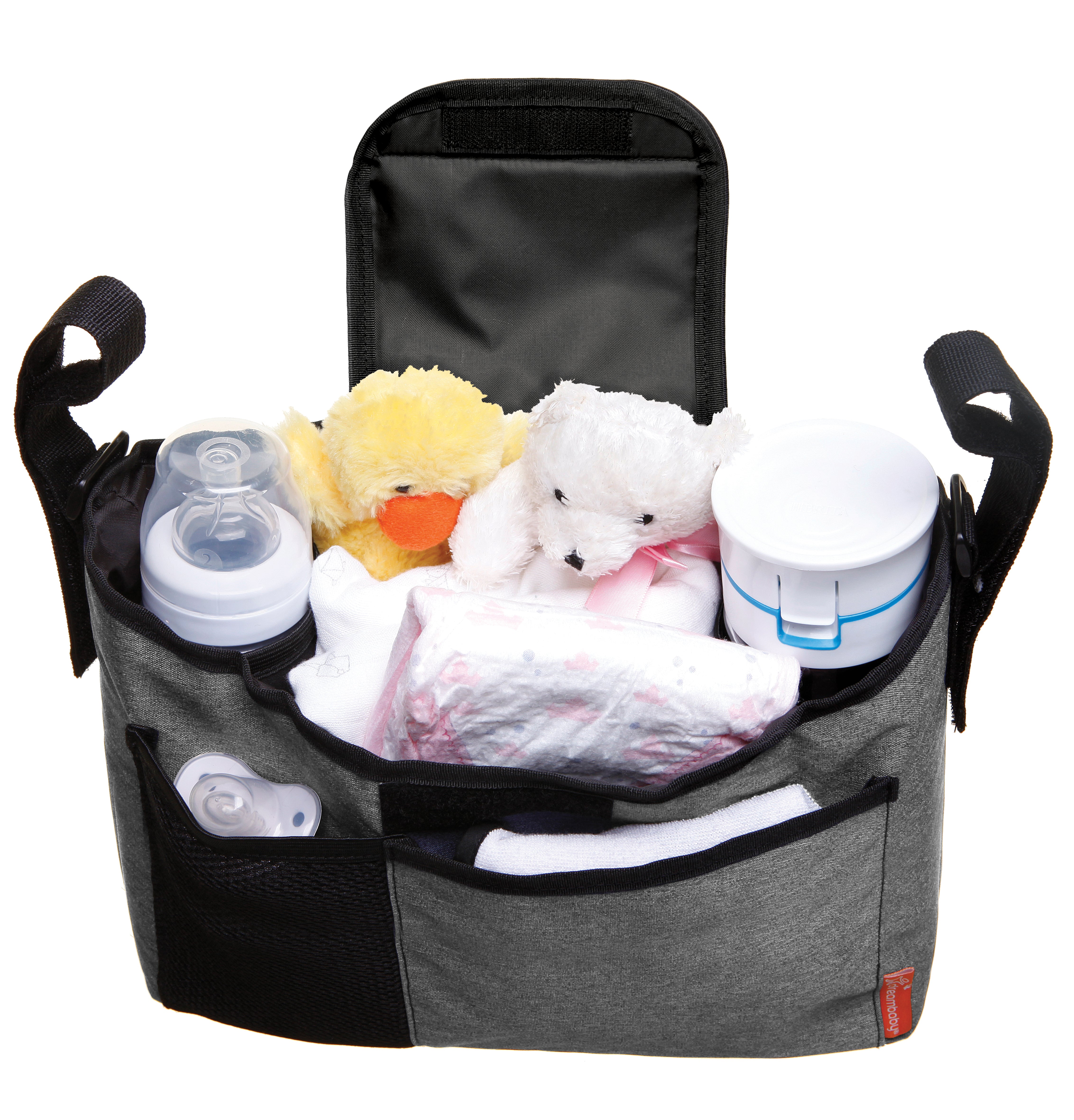 Strollerbuddy®  On-The-Go Bag - Grey Denim