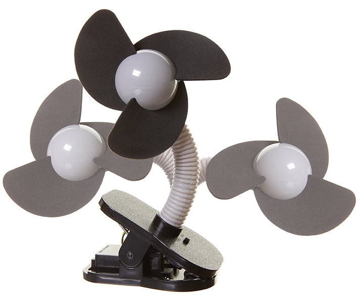 Clip-On Fan - Silver/Black