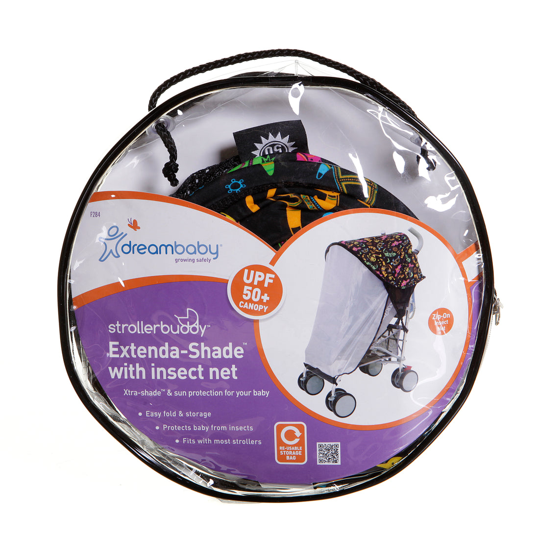 Large Strollerbuddy® Extenda-Shade® (Animal Pattern)