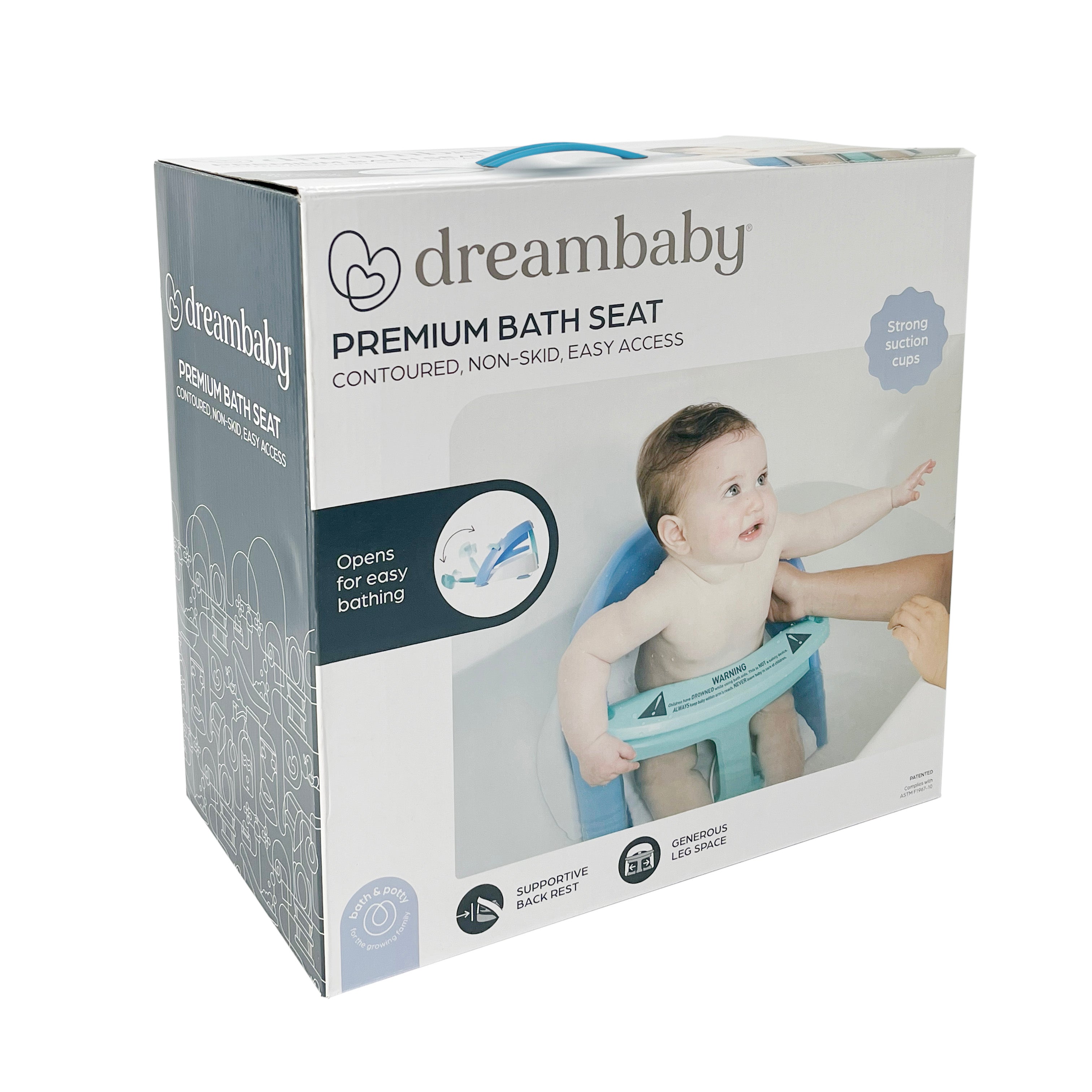 Premium Bath Seat - Aqua/Blue