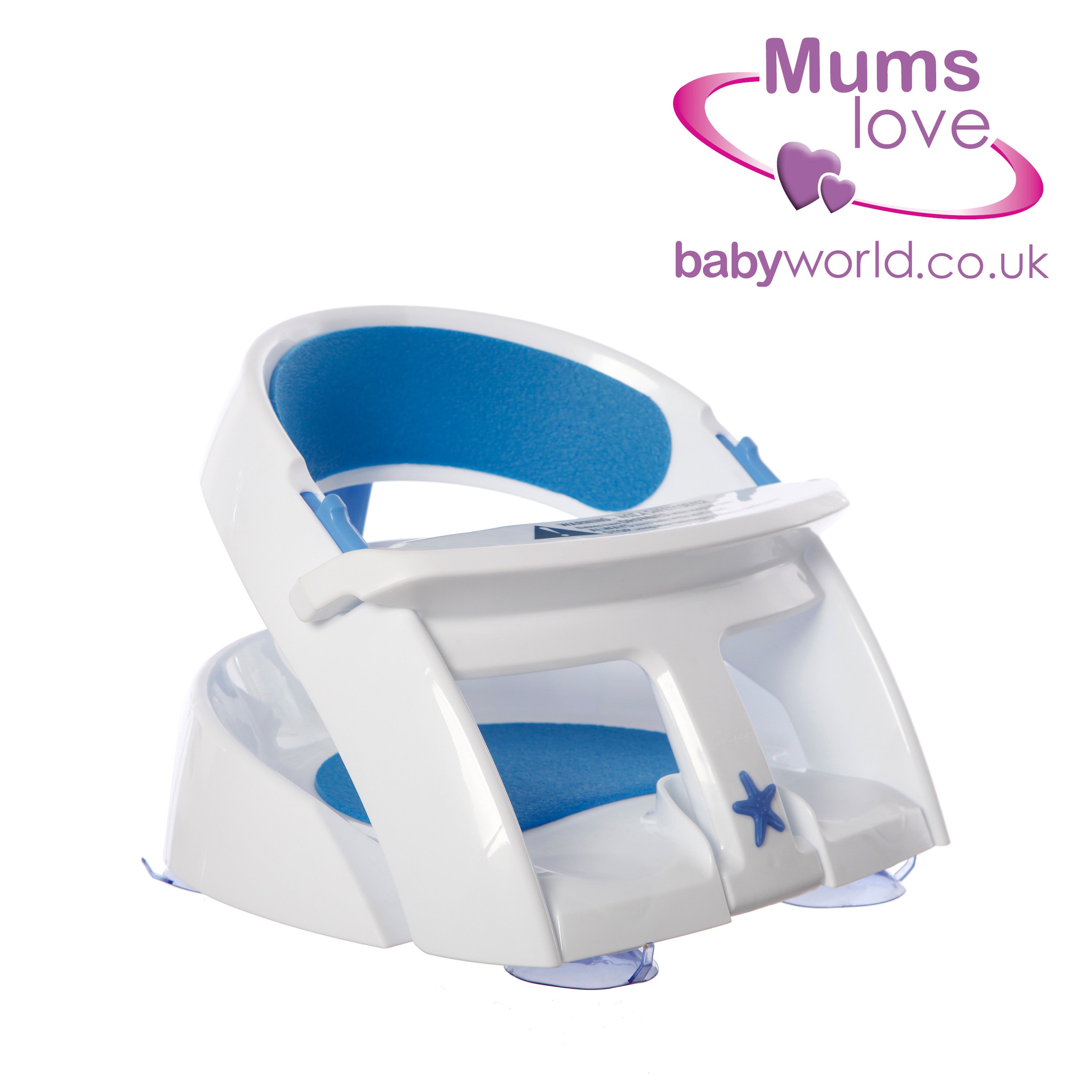Deluxe Bath Seat with Foam Padding & Heat Sensing Indicator
