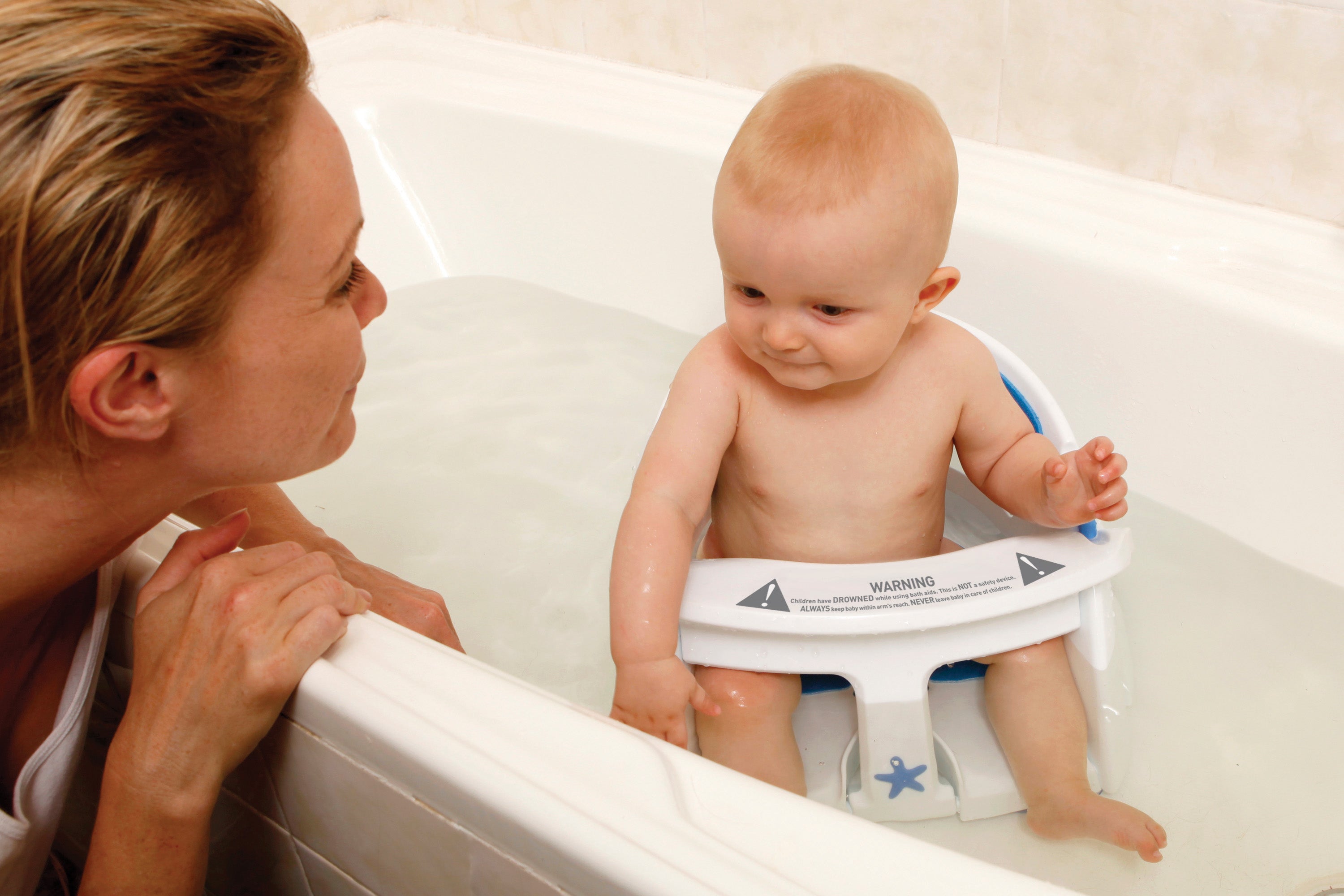 Deluxe Bath Seat With Foam Padding & Heat Sensing Indicator