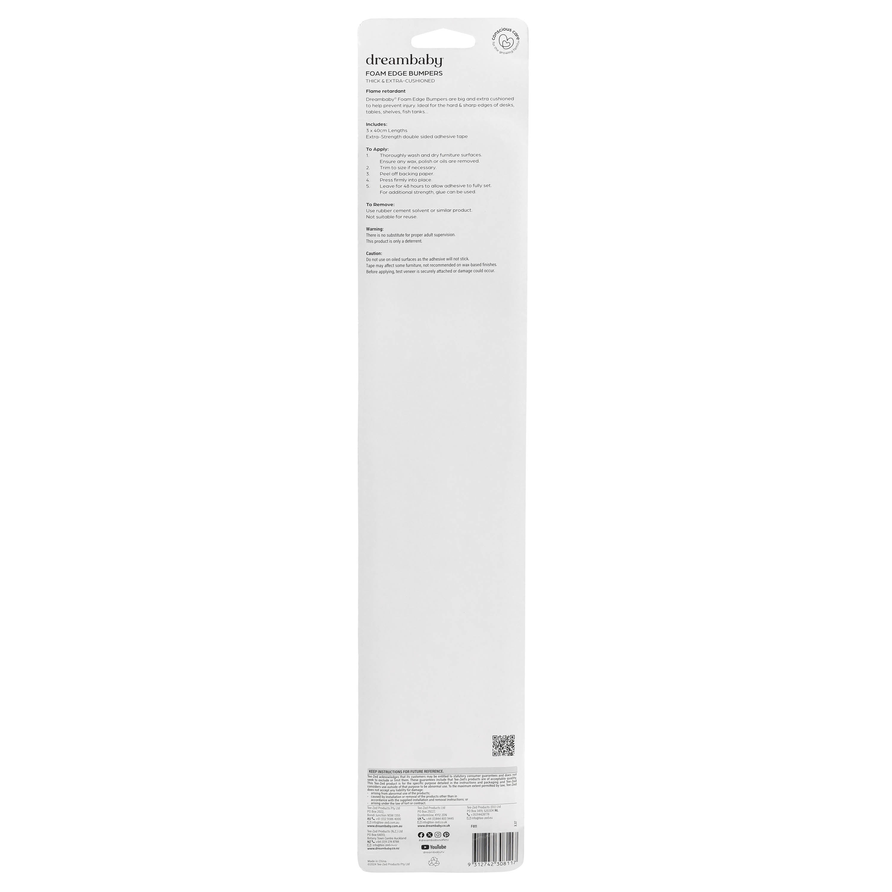 Foam Edge Bumper 40cm 3Pcs