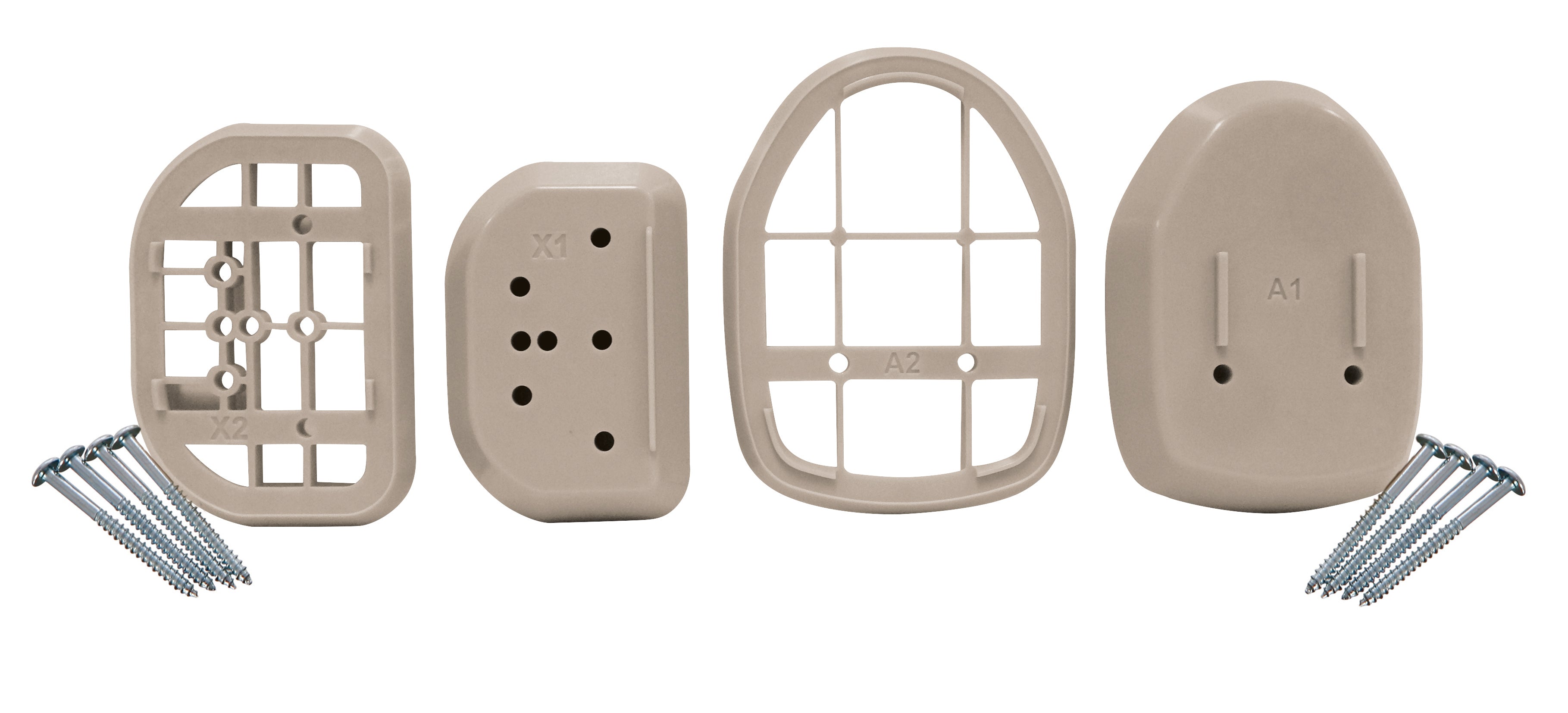 Baseboard Kit For Retractable Gate White