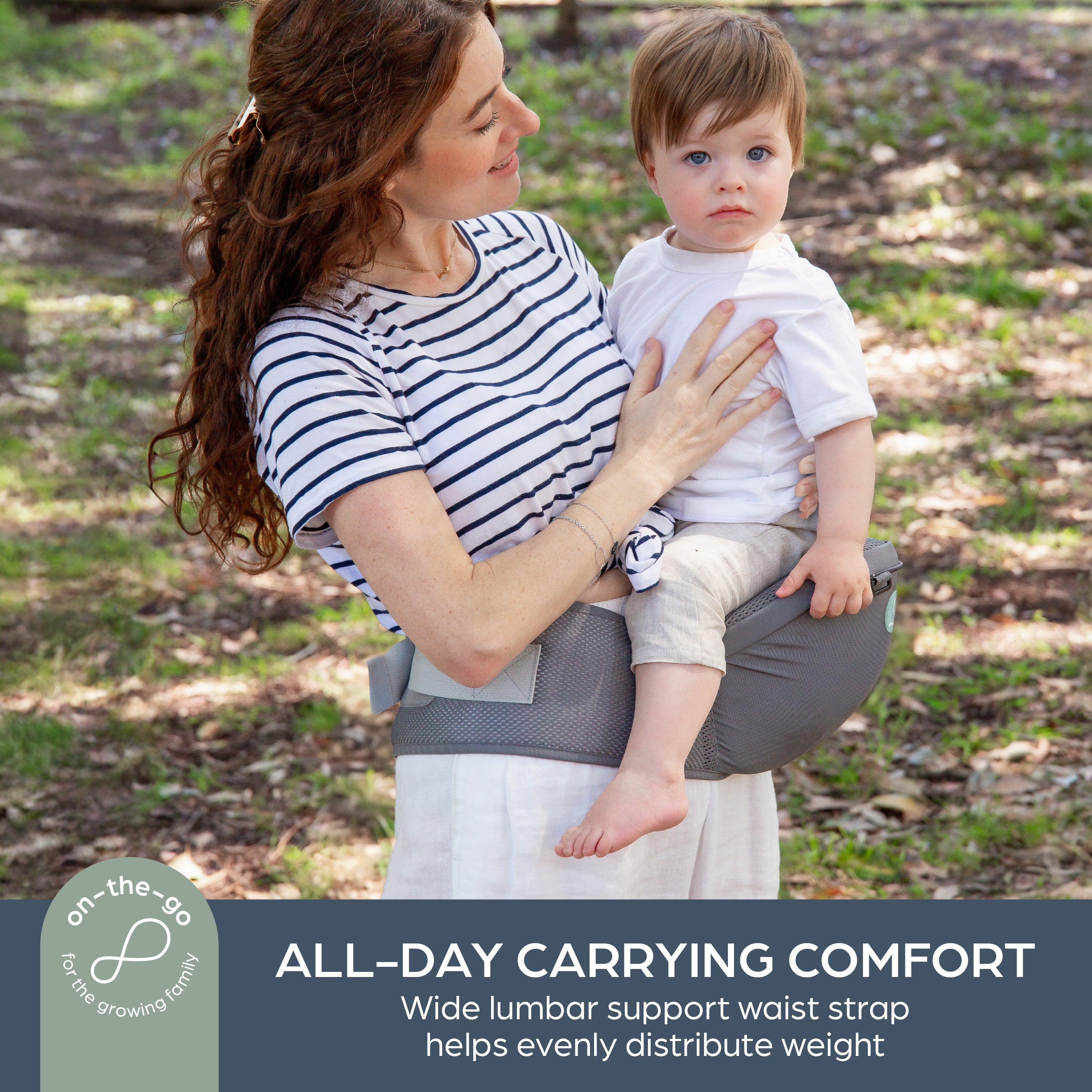 Elevate Carrier With Hip Seat Grey
