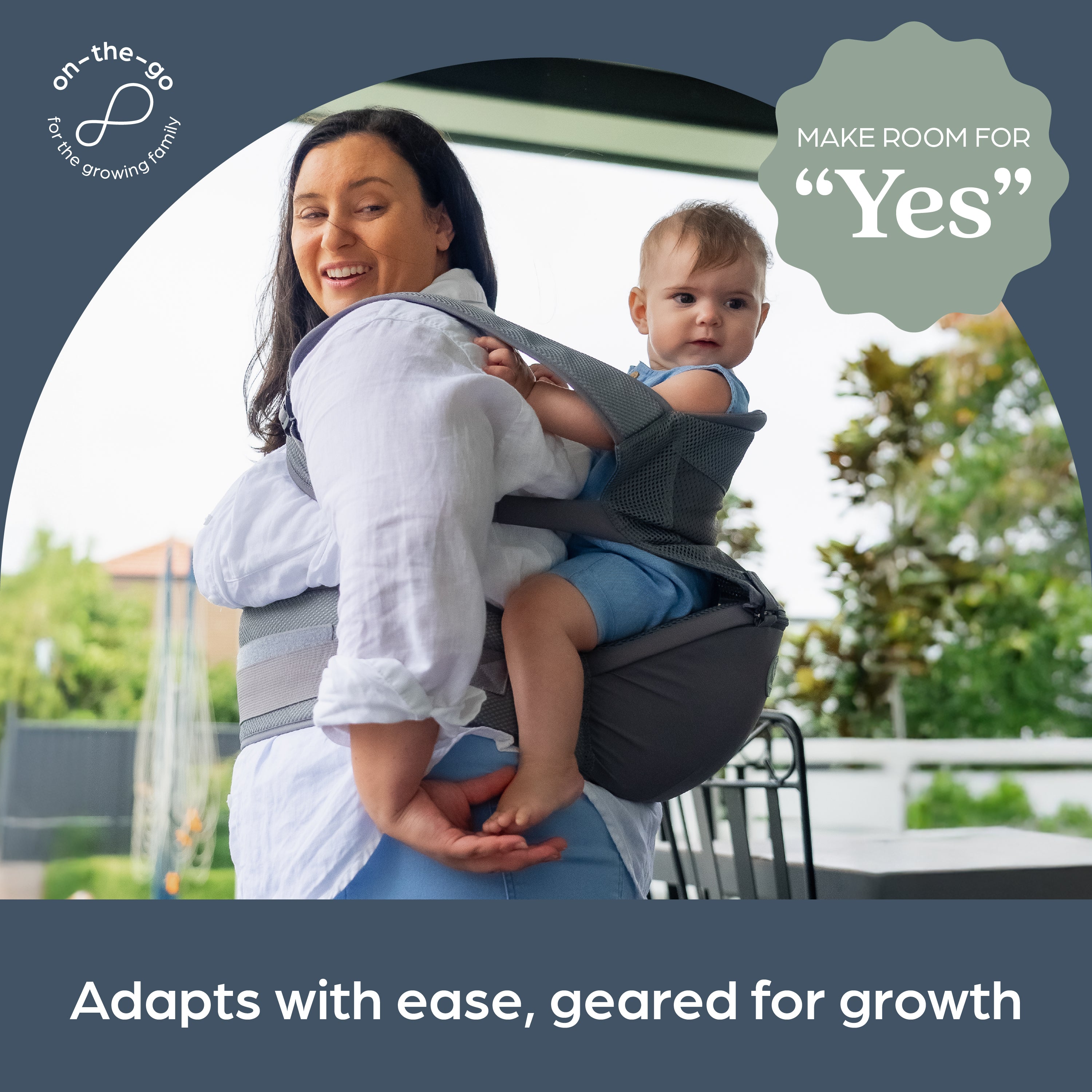 Elevate Carrier With Hip Seat Grey