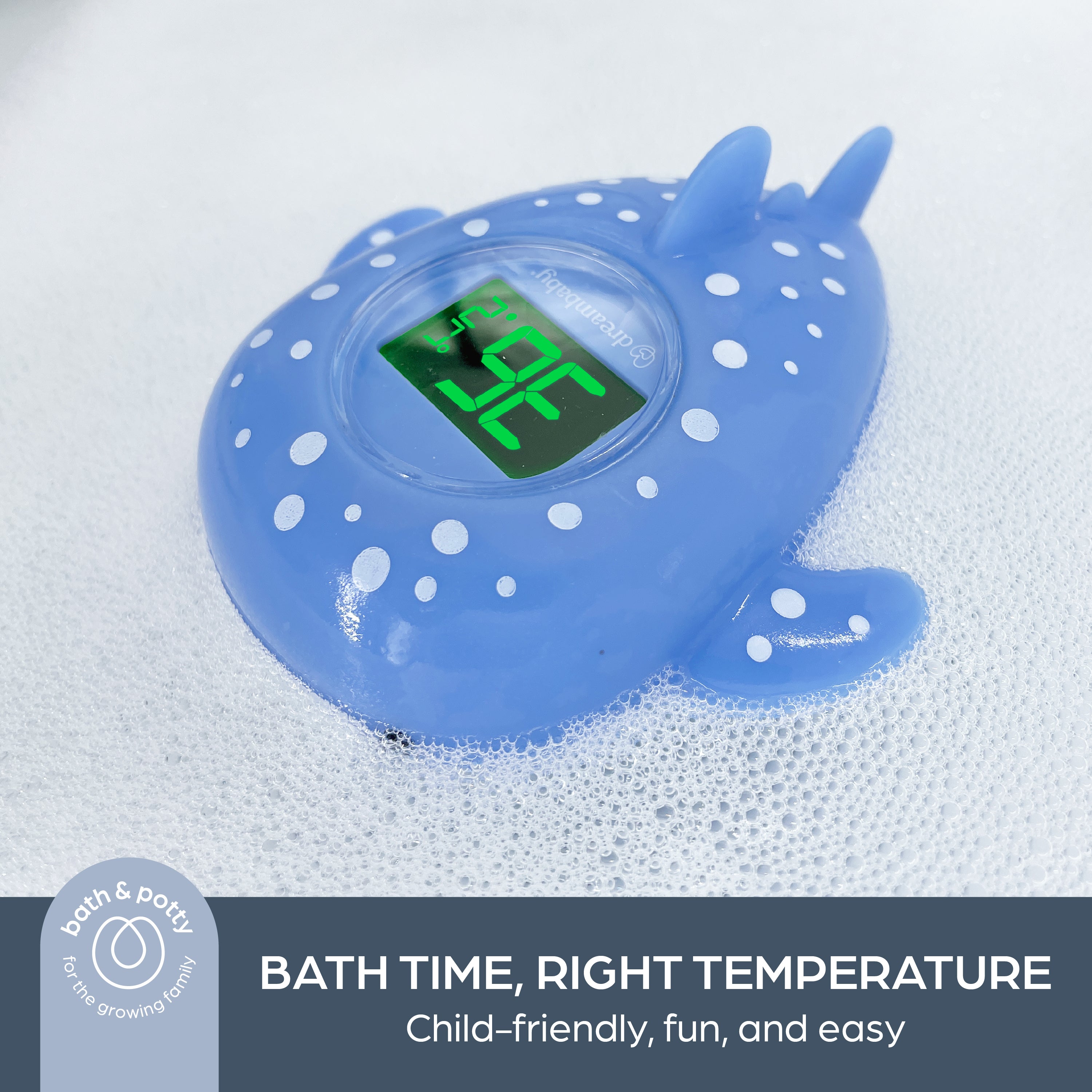 Room & Bath Thermometer USB - Whale