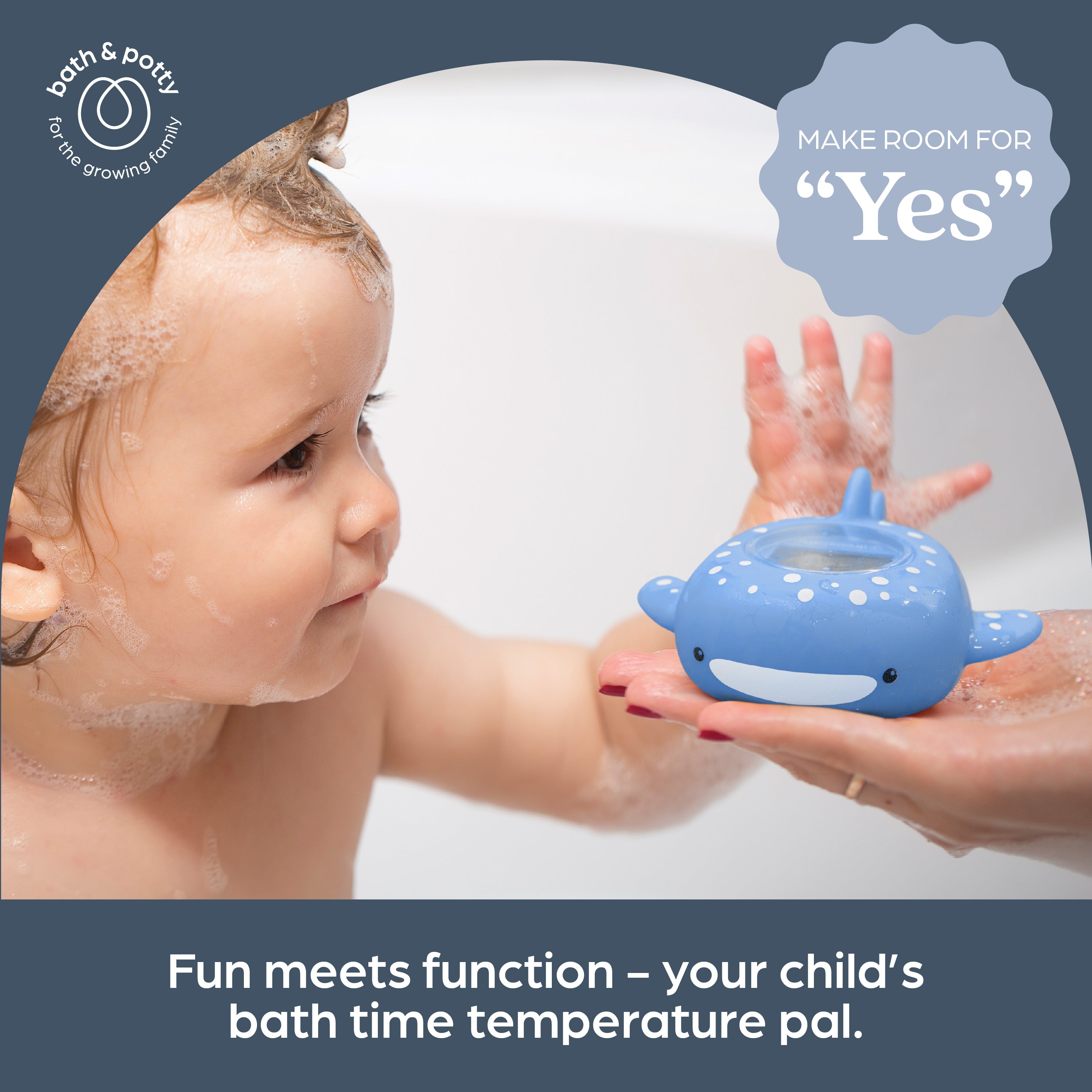 Room & Bath Thermometer USB - Whale