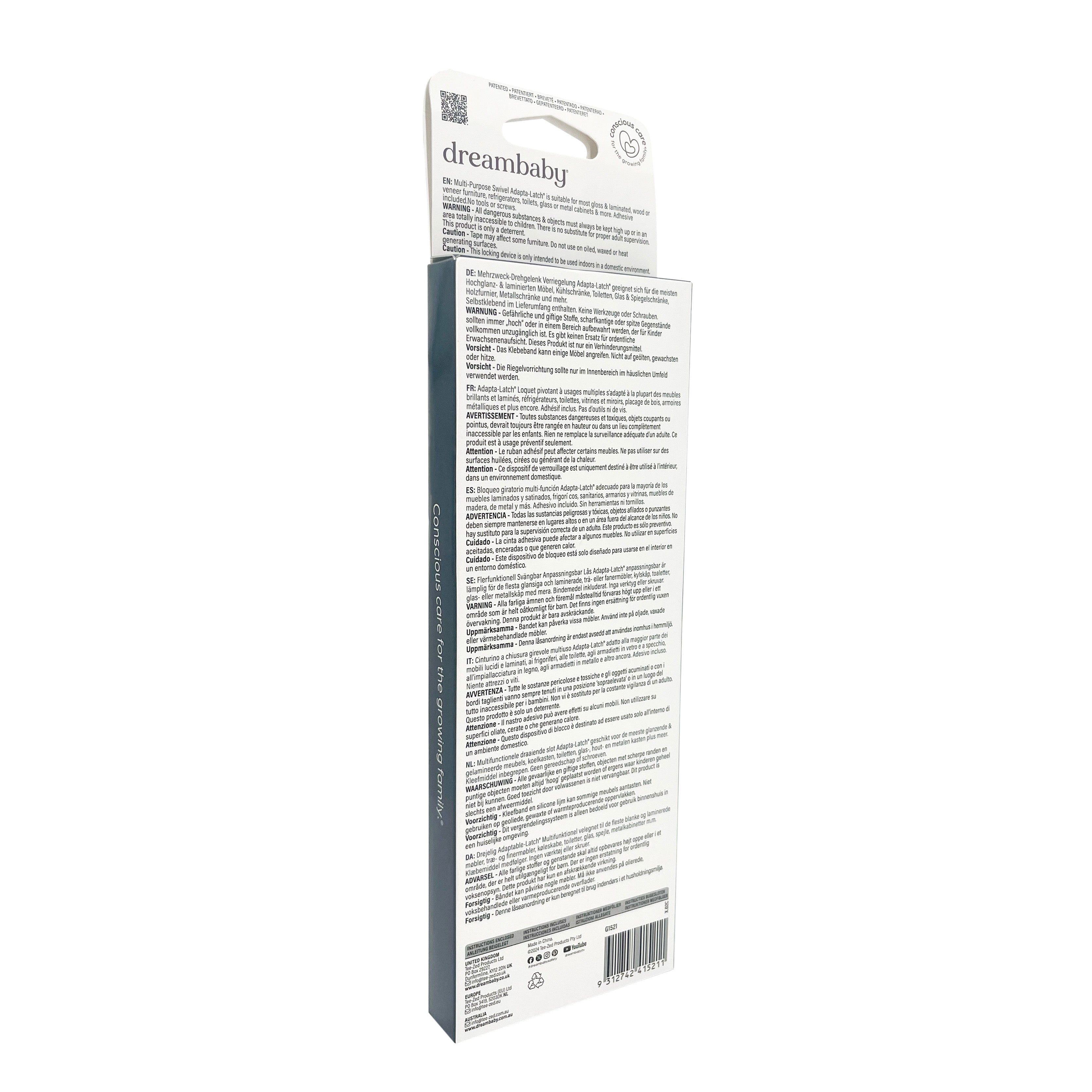 Multi-Purpose Swivel Adapta-Latch Pack -2 White