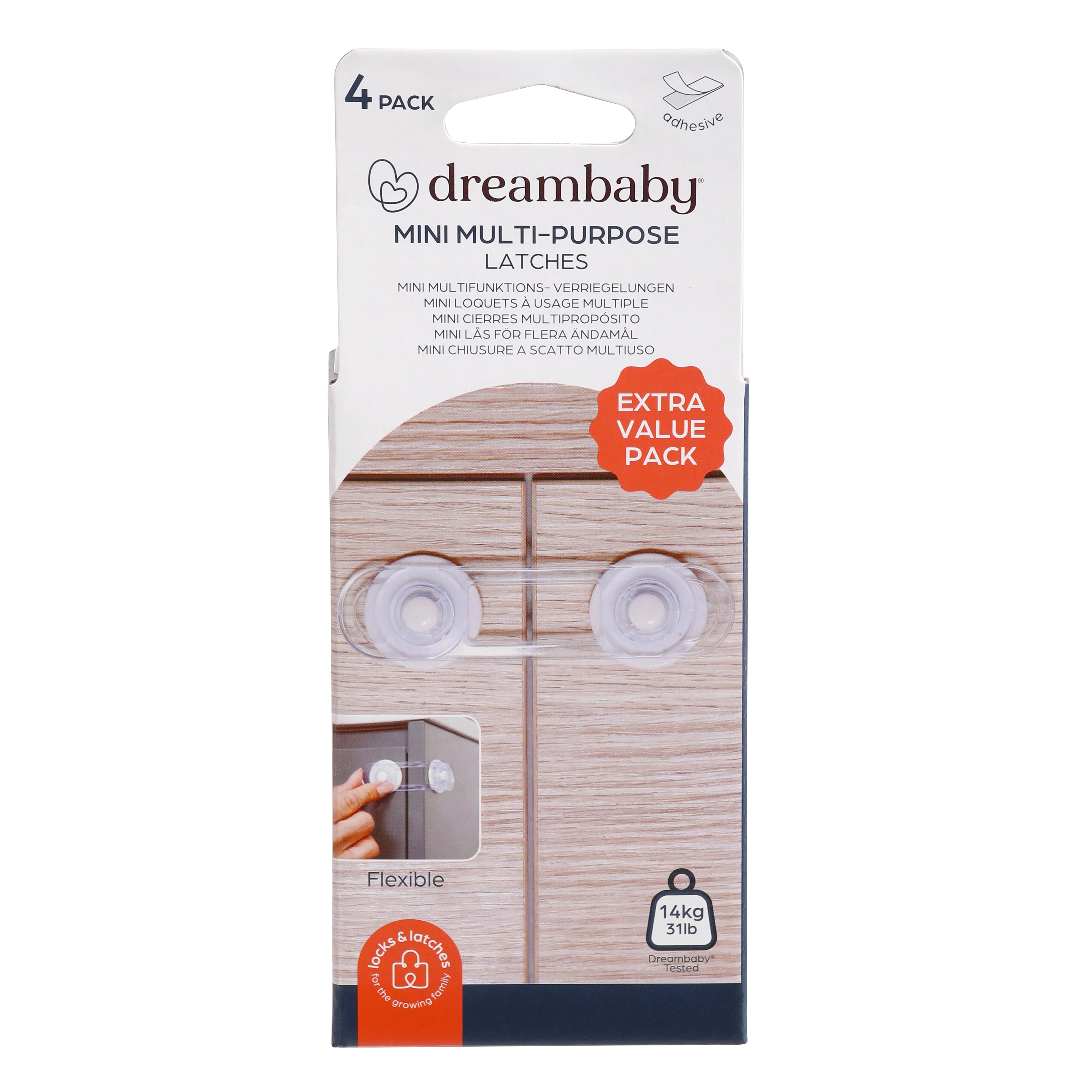 Flexible Mini Multi-Purpose Latches 4 Pack