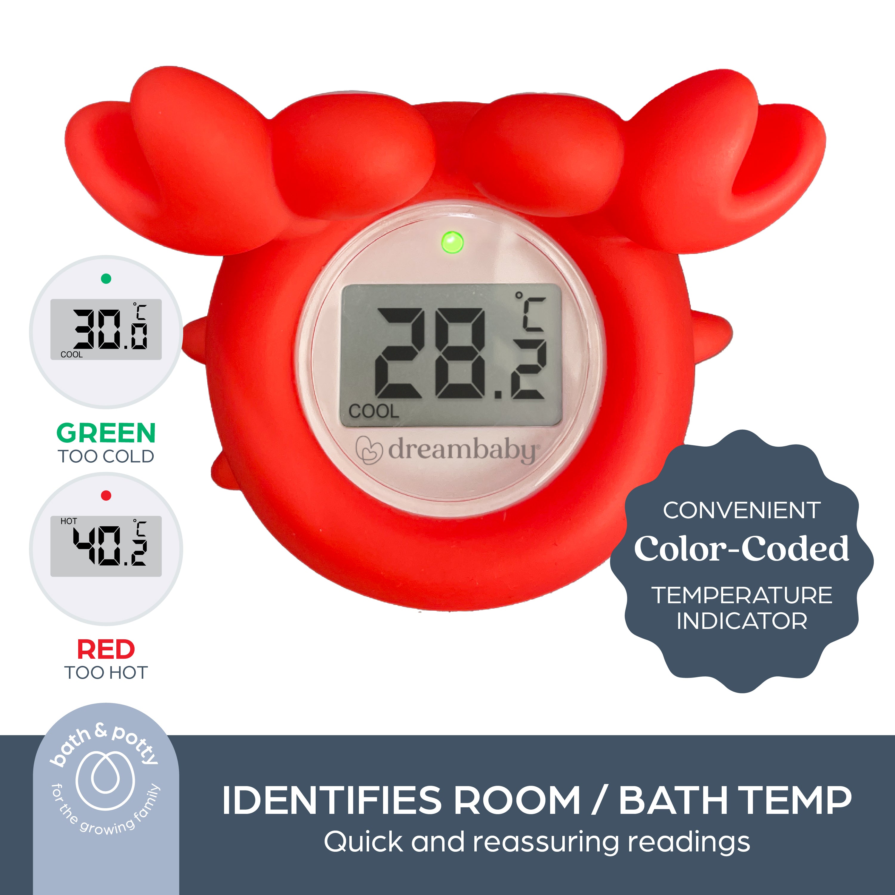 Bath Thermometer Crab
