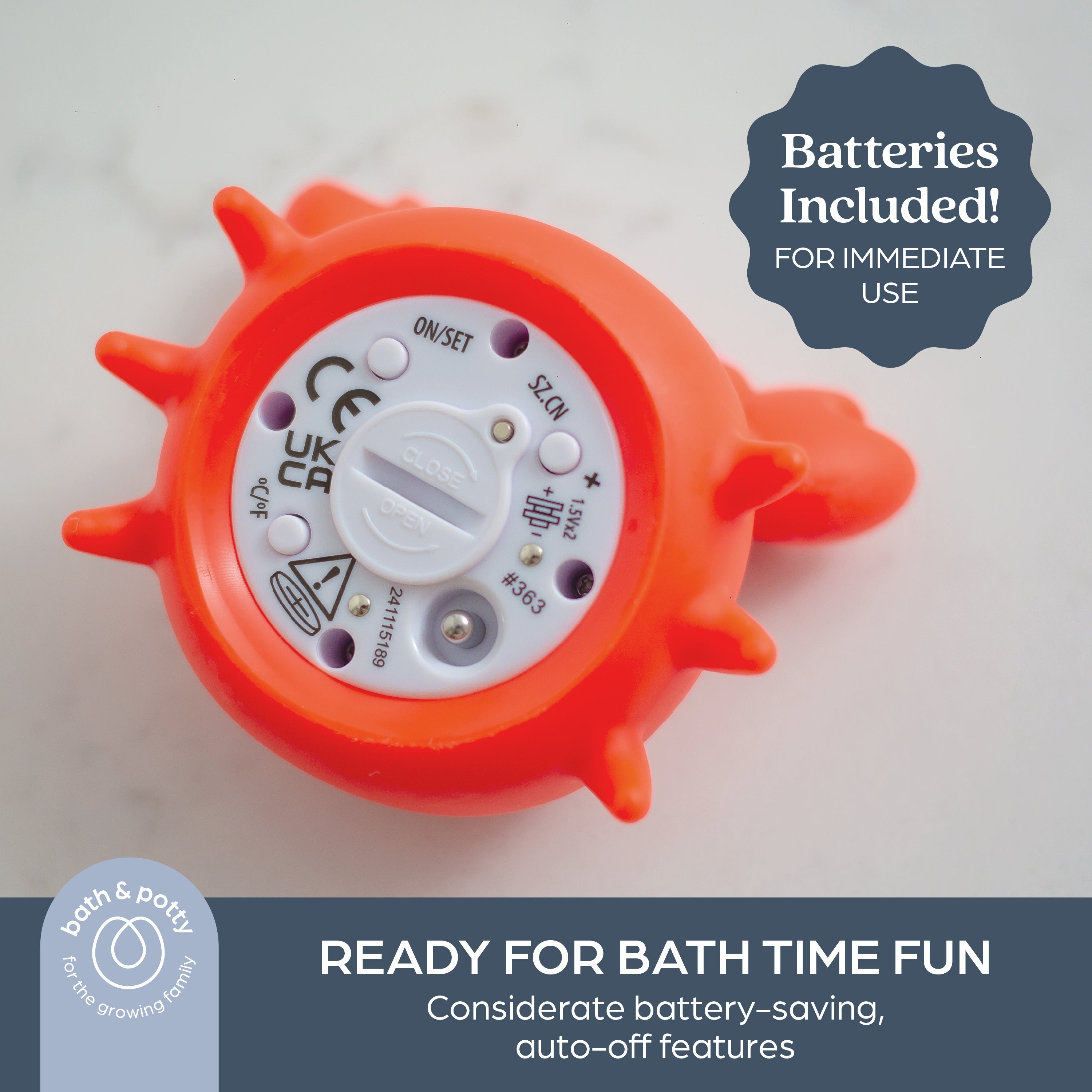 Bath Thermometer Crab
