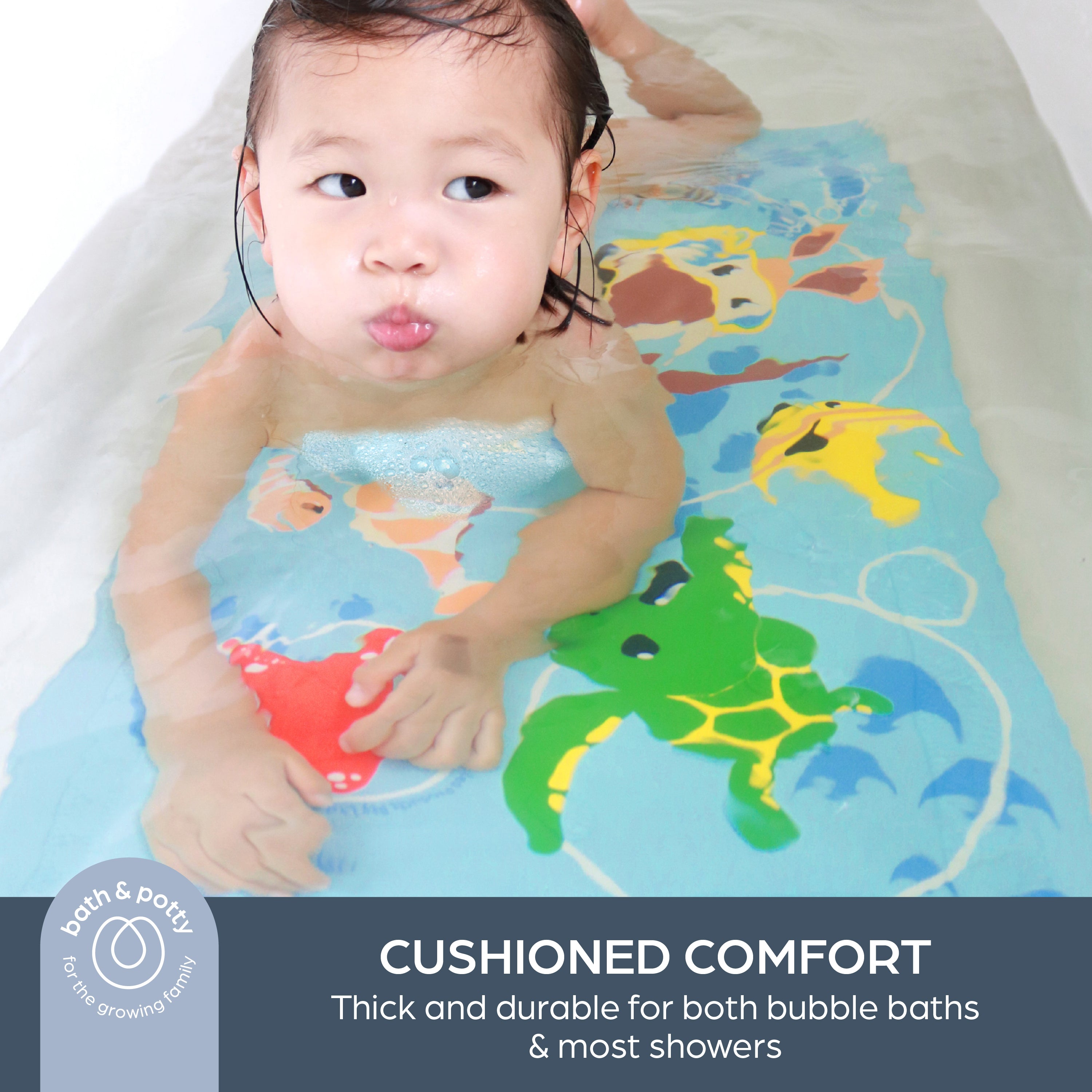 Bath Safety Kit - Bath Mat and Turtle Thermometer