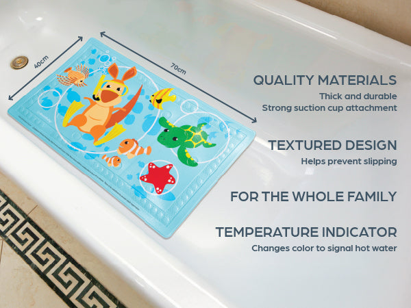 Watch-Your-Step Anti-Slip Bath Mat