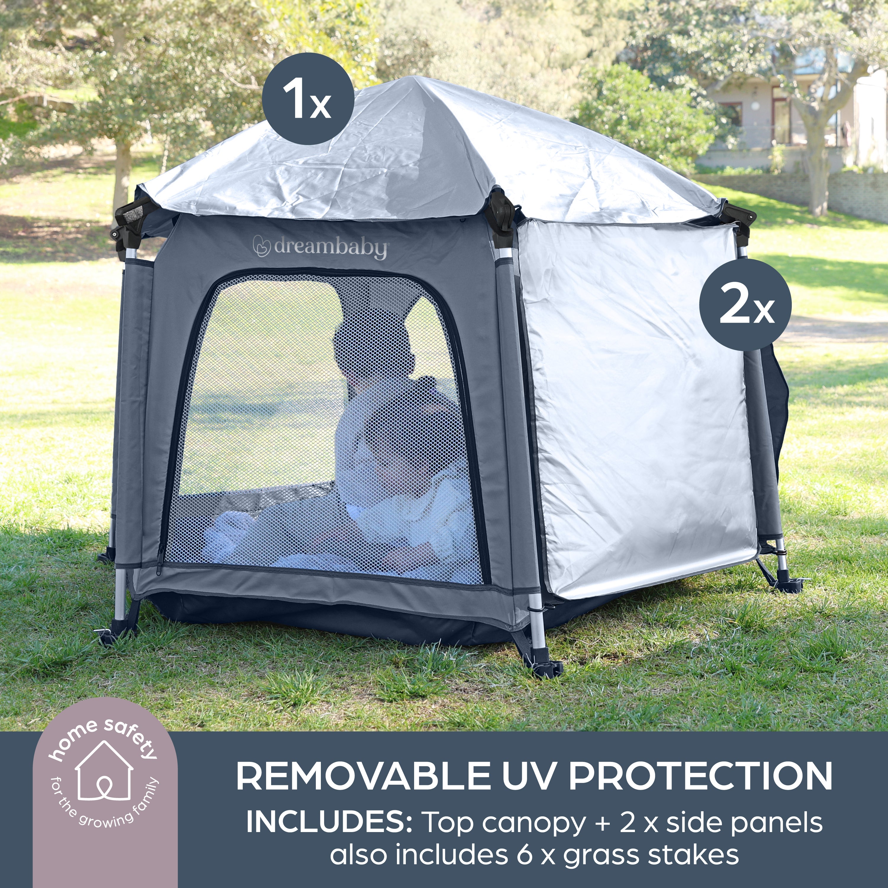 Adventure Playpen Blue/Grey
