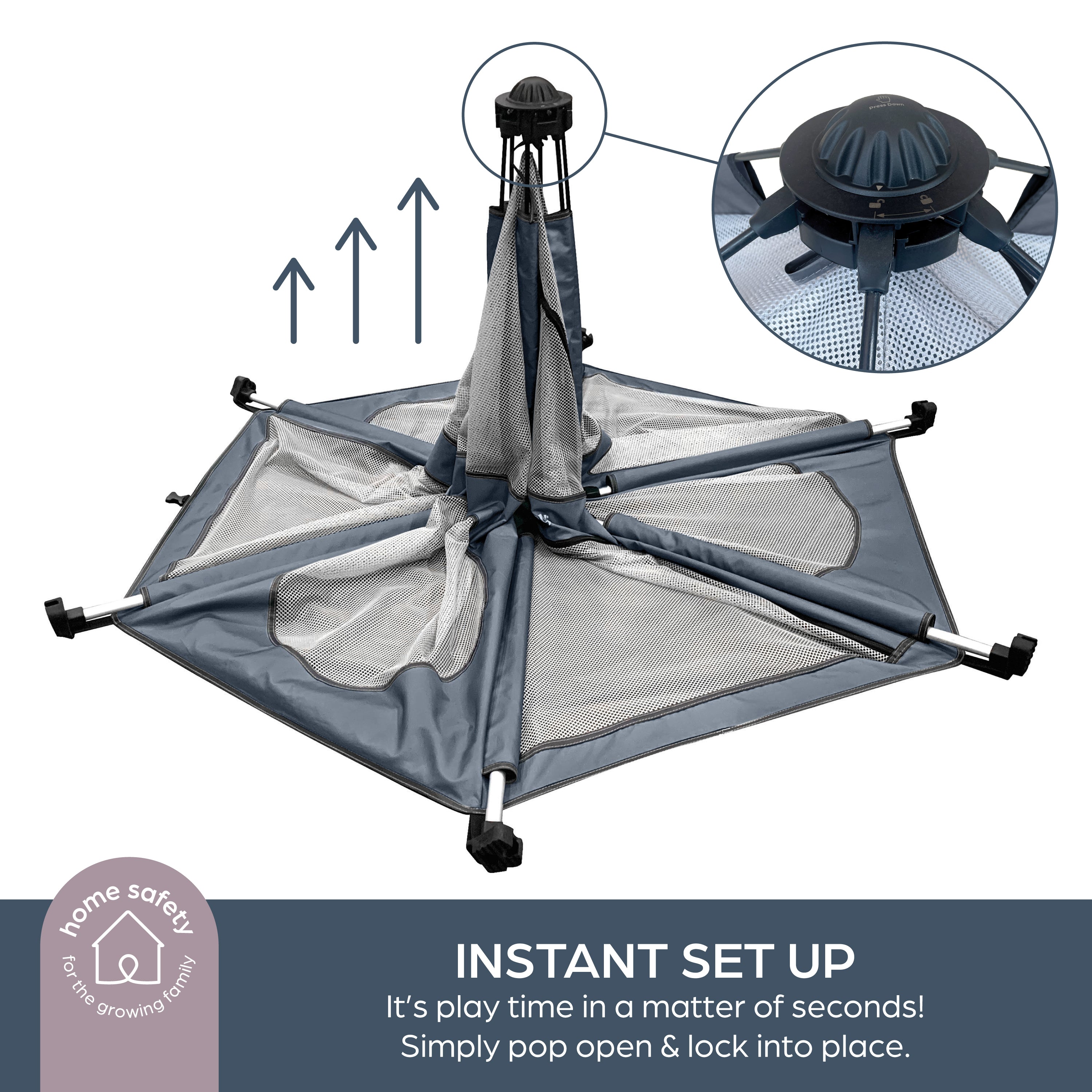 Adventure Playpen Blue/Grey