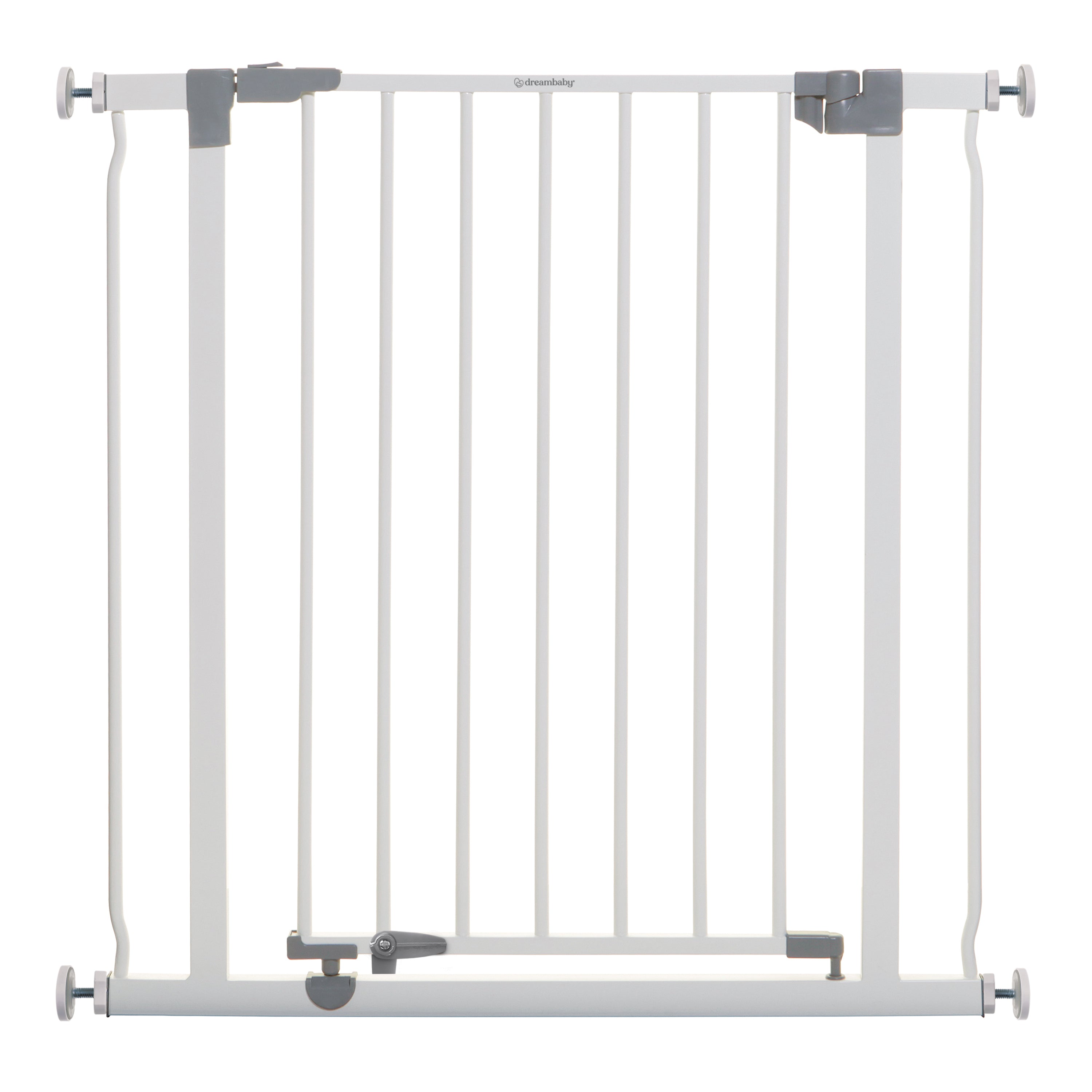 Liberty Security Gate With Smart Stay-Open Feature- White