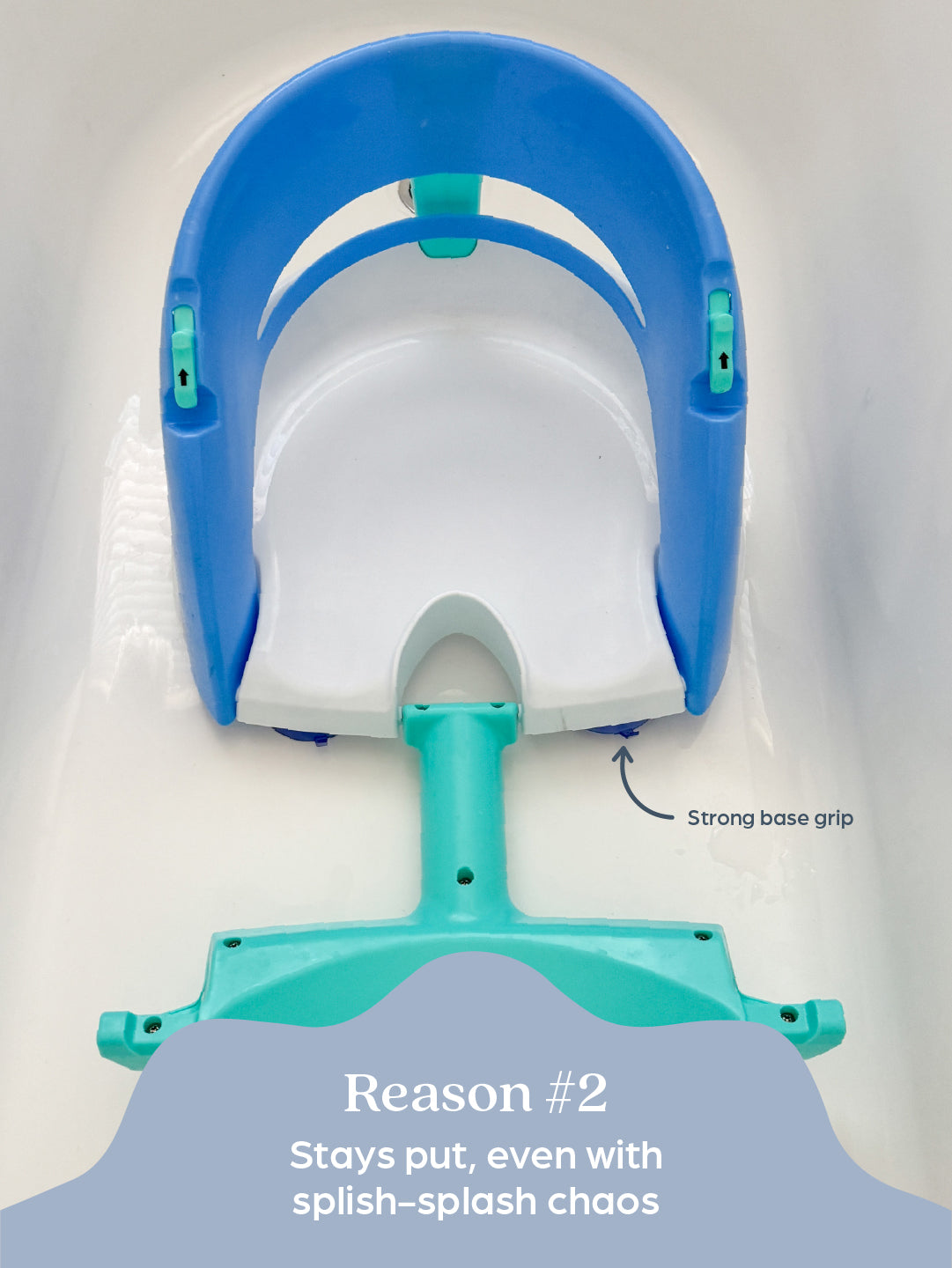 Premium Bath Seat - Aqua/Blue