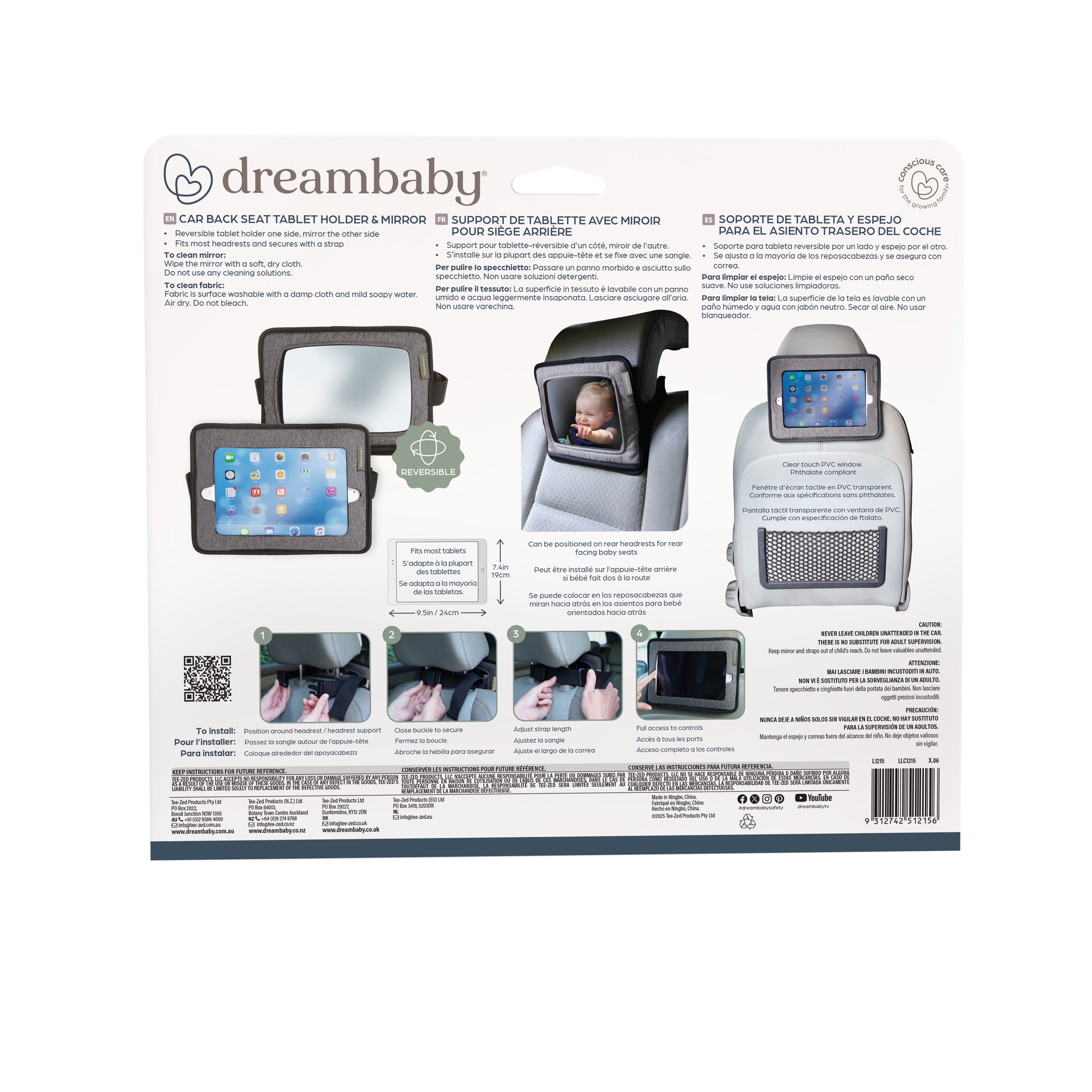 Backseat Mirror With Ipad Holder