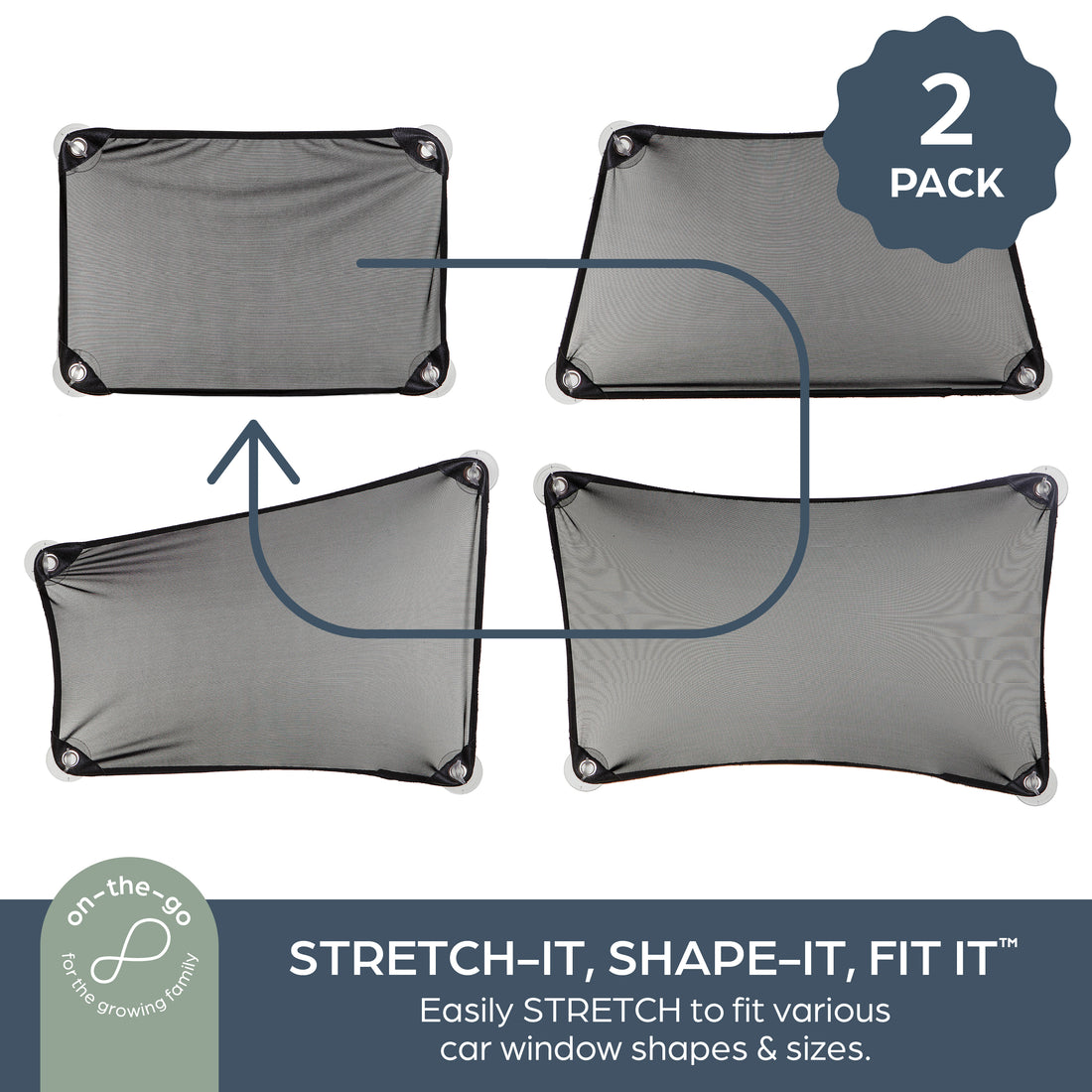 Adjusta-Car Shade - 2 Pack
