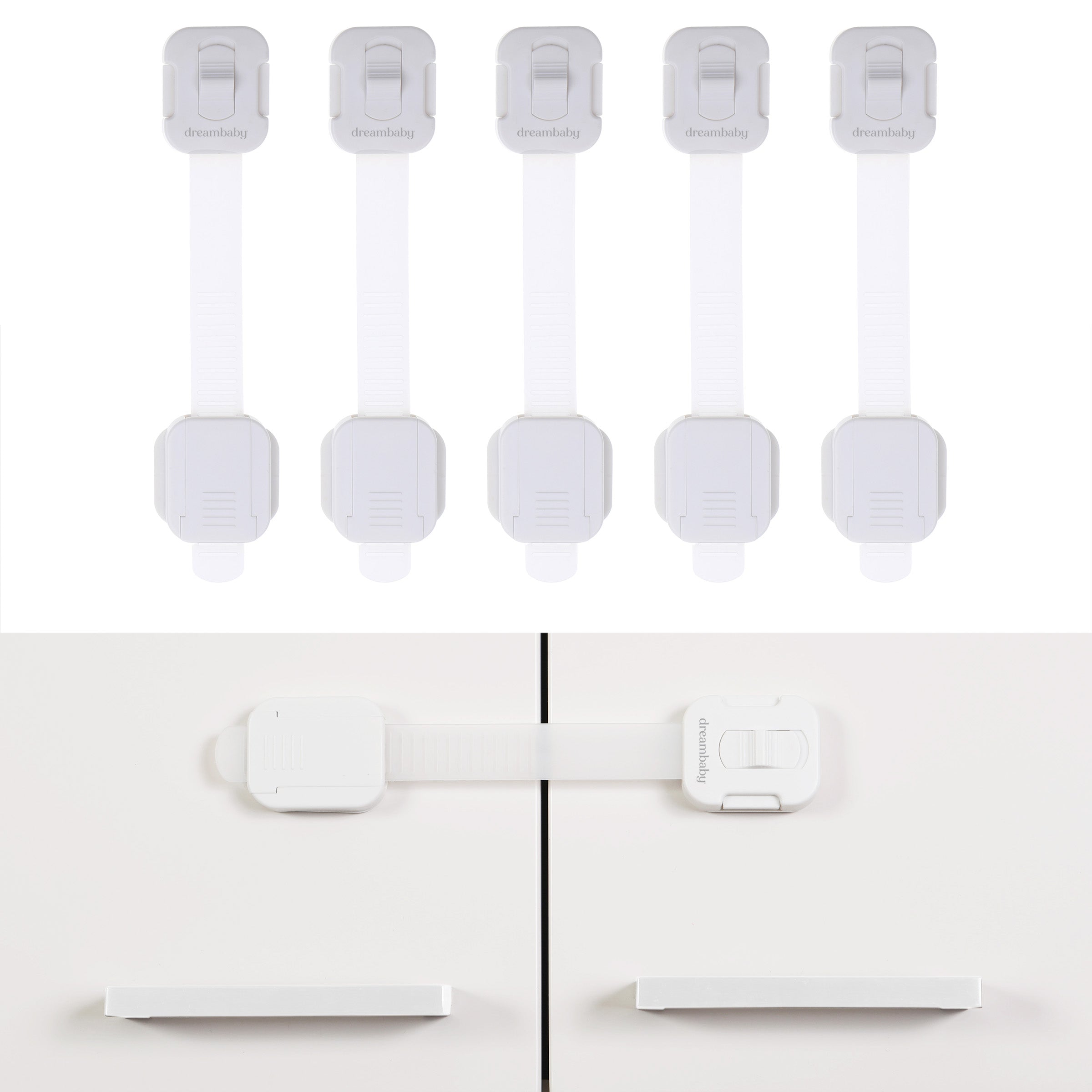 Multi-Purpose Swivel Adapta-Latch 5 Pack White