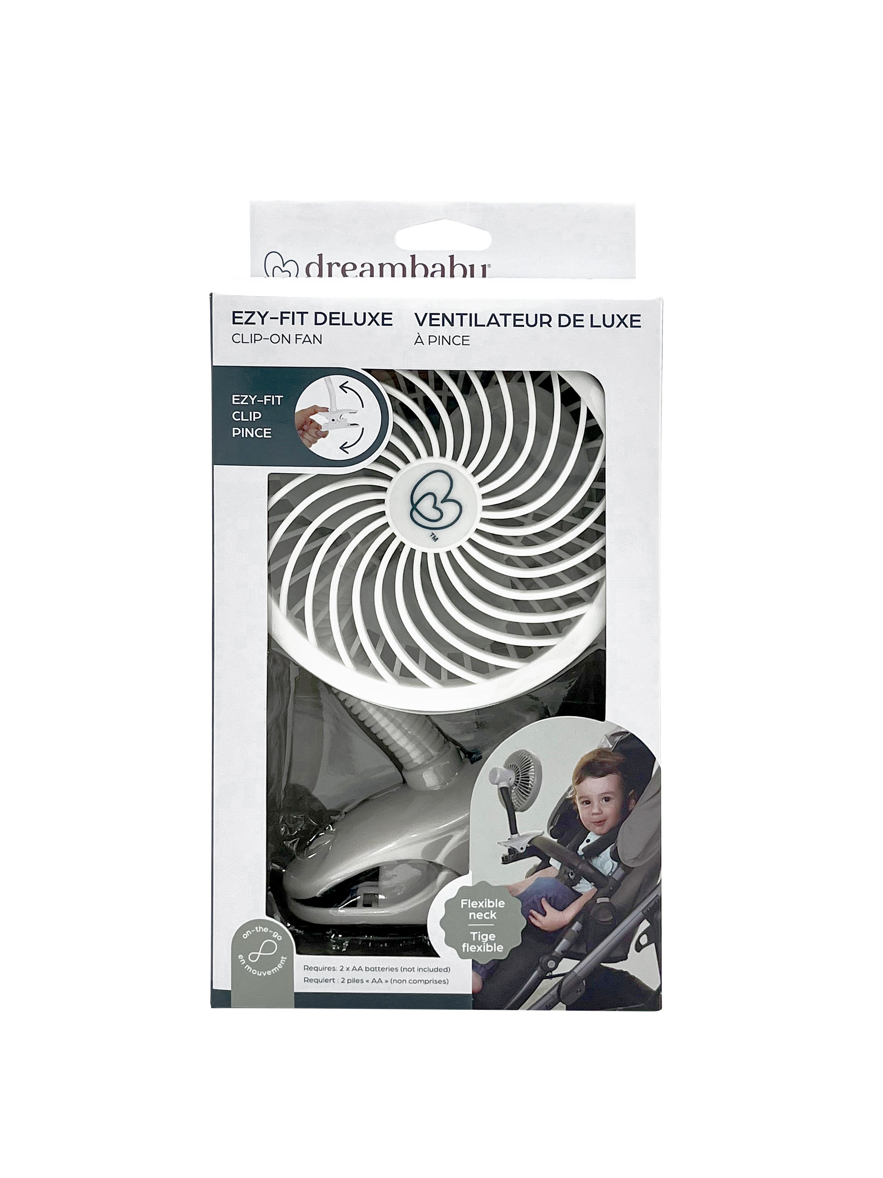 Ezy-Fit Deluxe Clip-On Fan - White Boxed