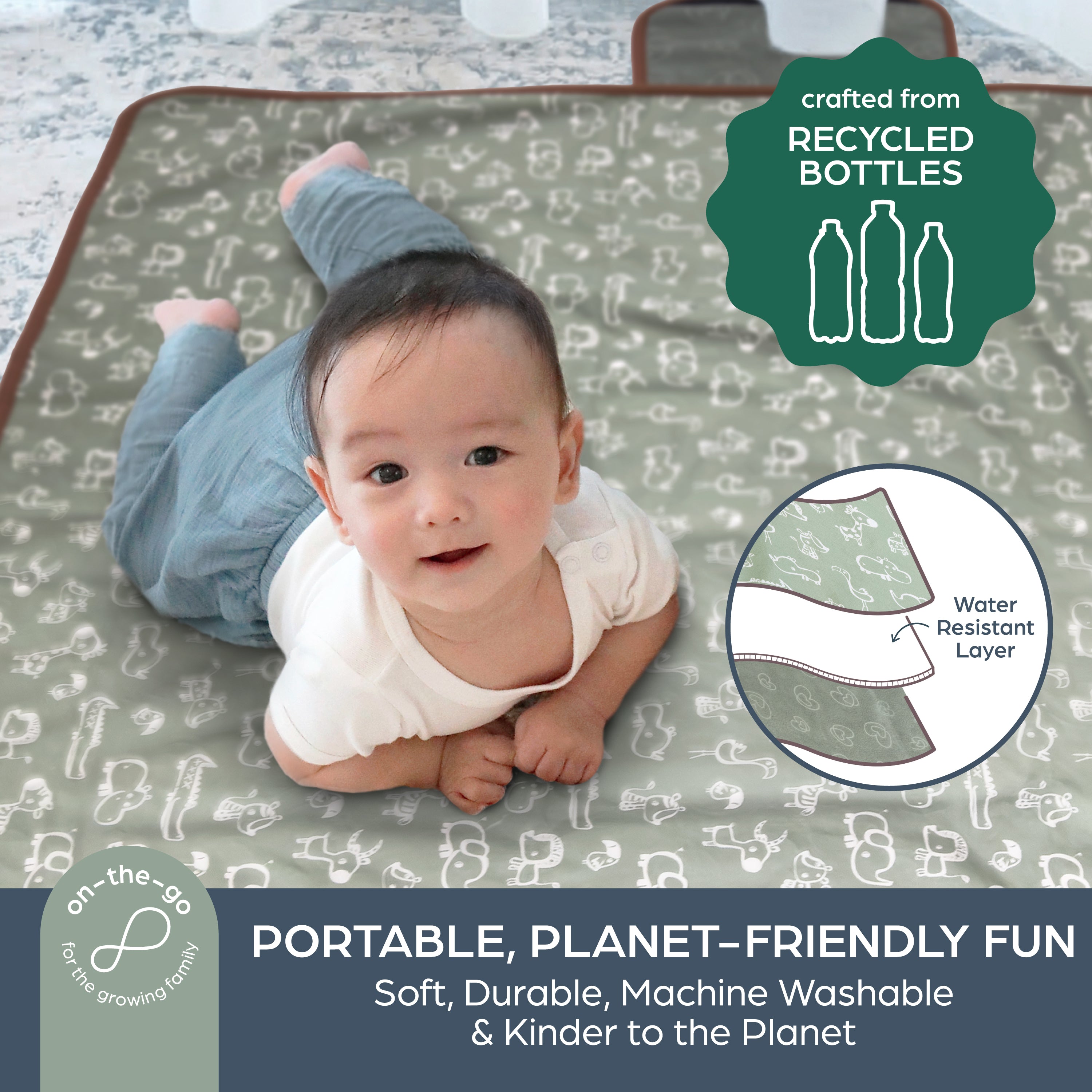 Indoor Outdoor Activity Mat - Jungle