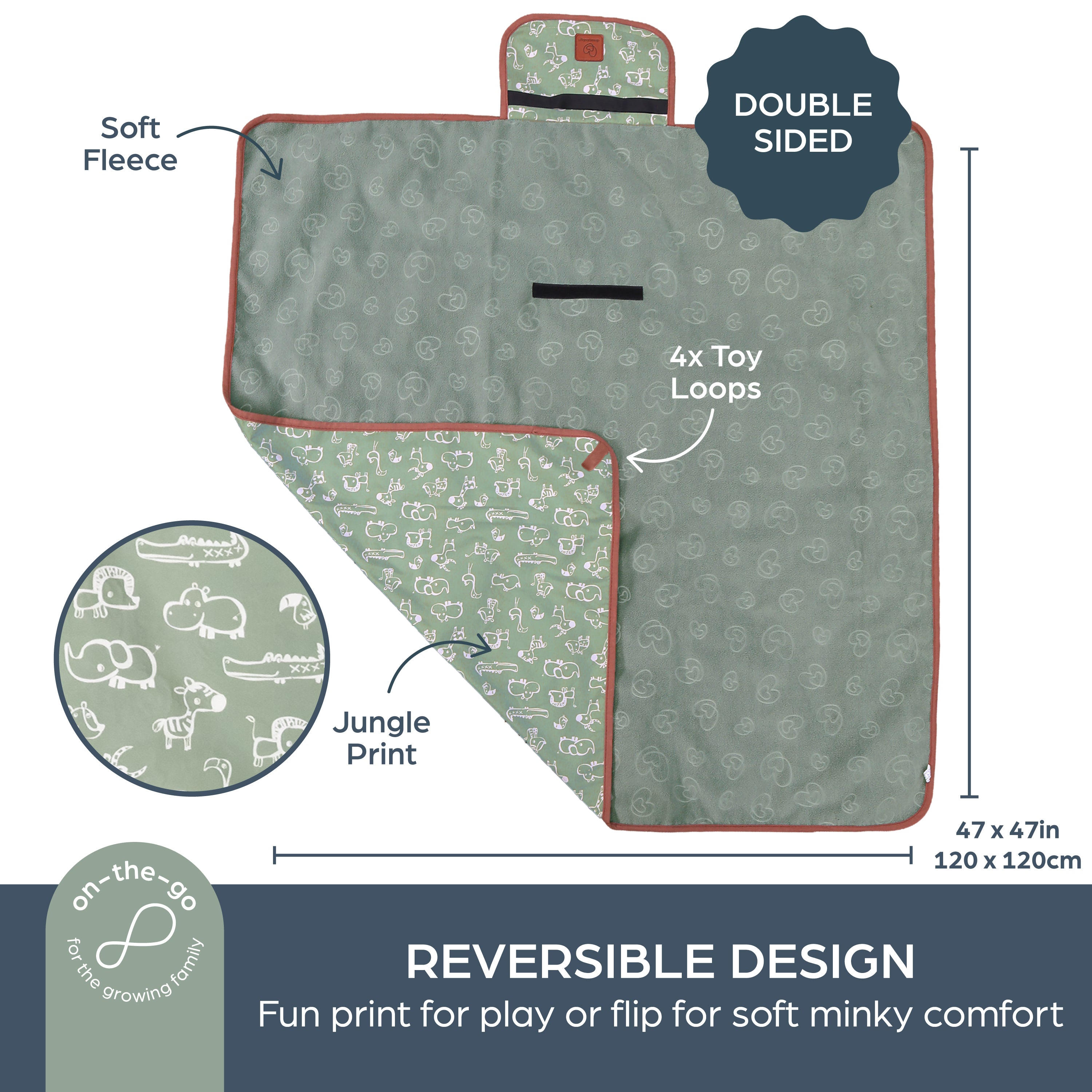 Indoor Outdoor Activity Mat - Jungle