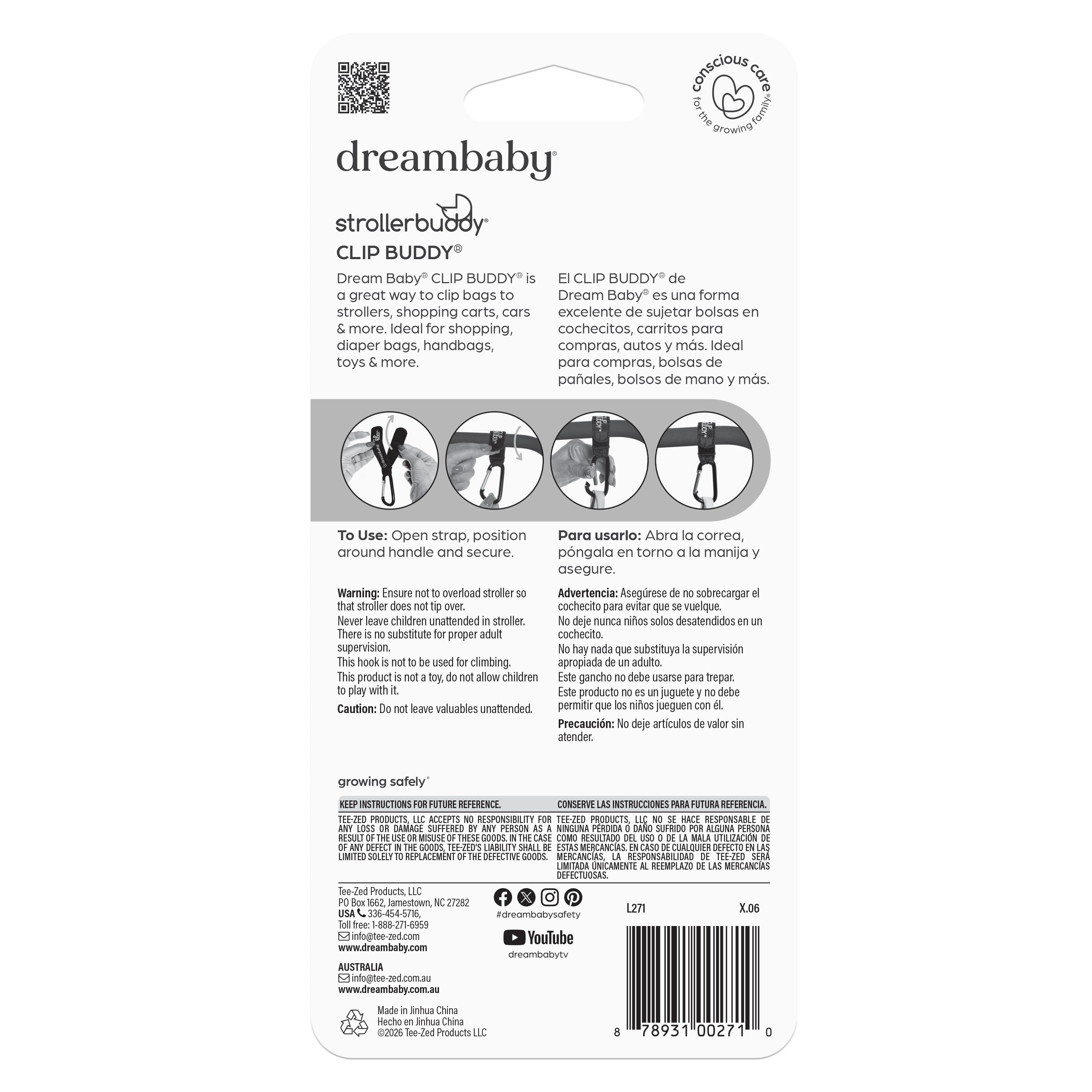 Clip Buddy Carabiner 1 Pack