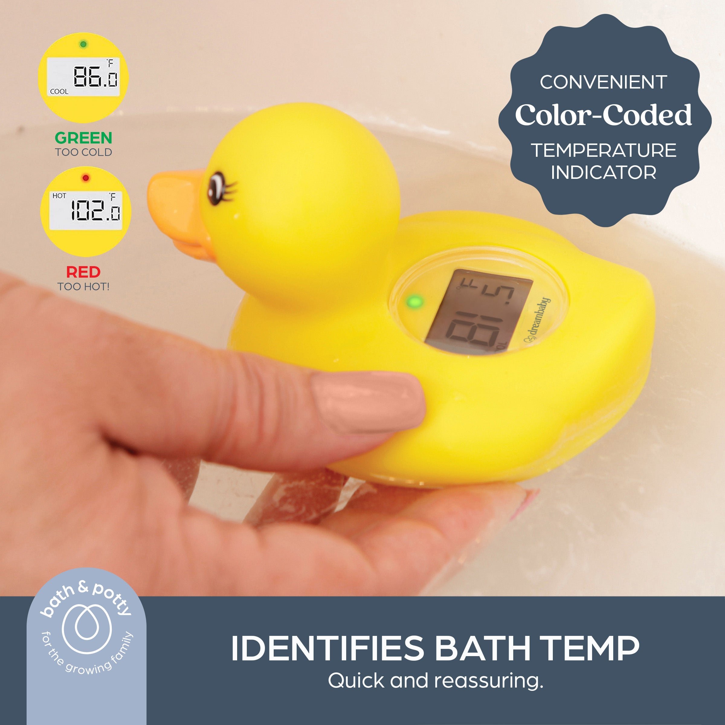 Room & Bath Thermometer - Duck