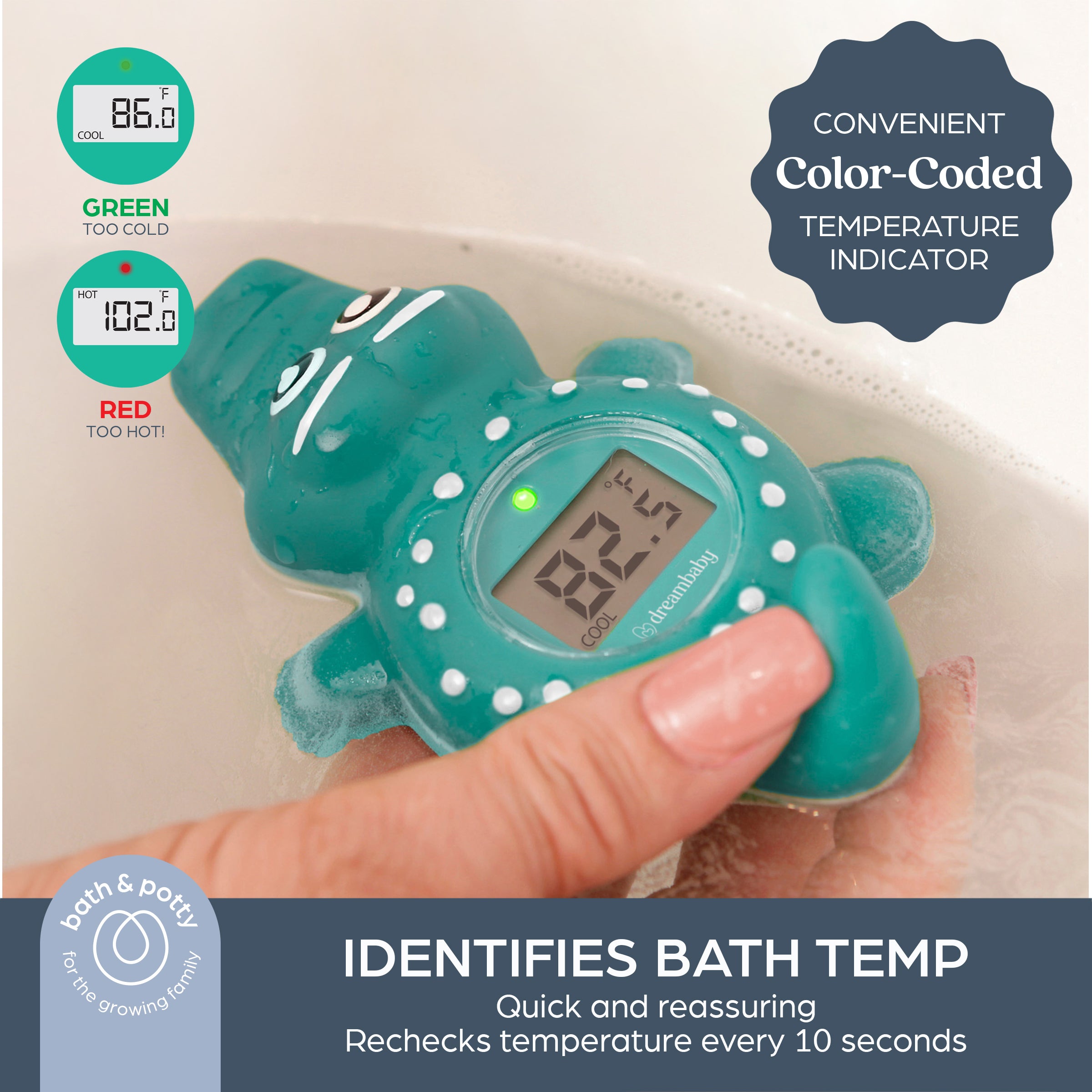 Room & Bath Thermometer - Crocodile L322