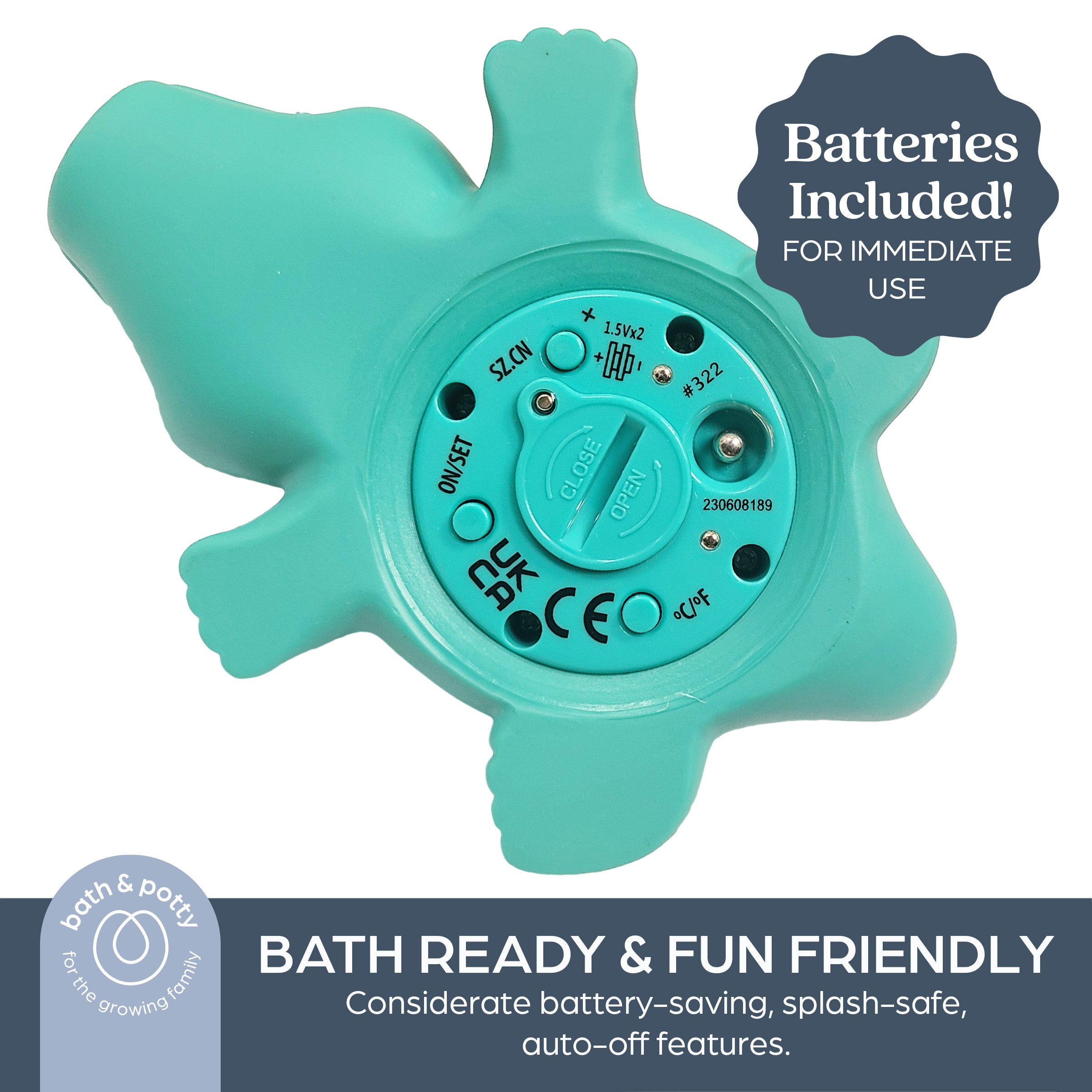 Crocodile Bath & Room Thermometer