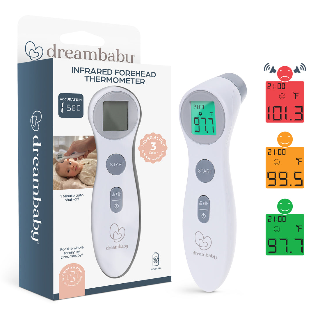 Non-Contact Fever Alert Infrared Forehead Thermometer