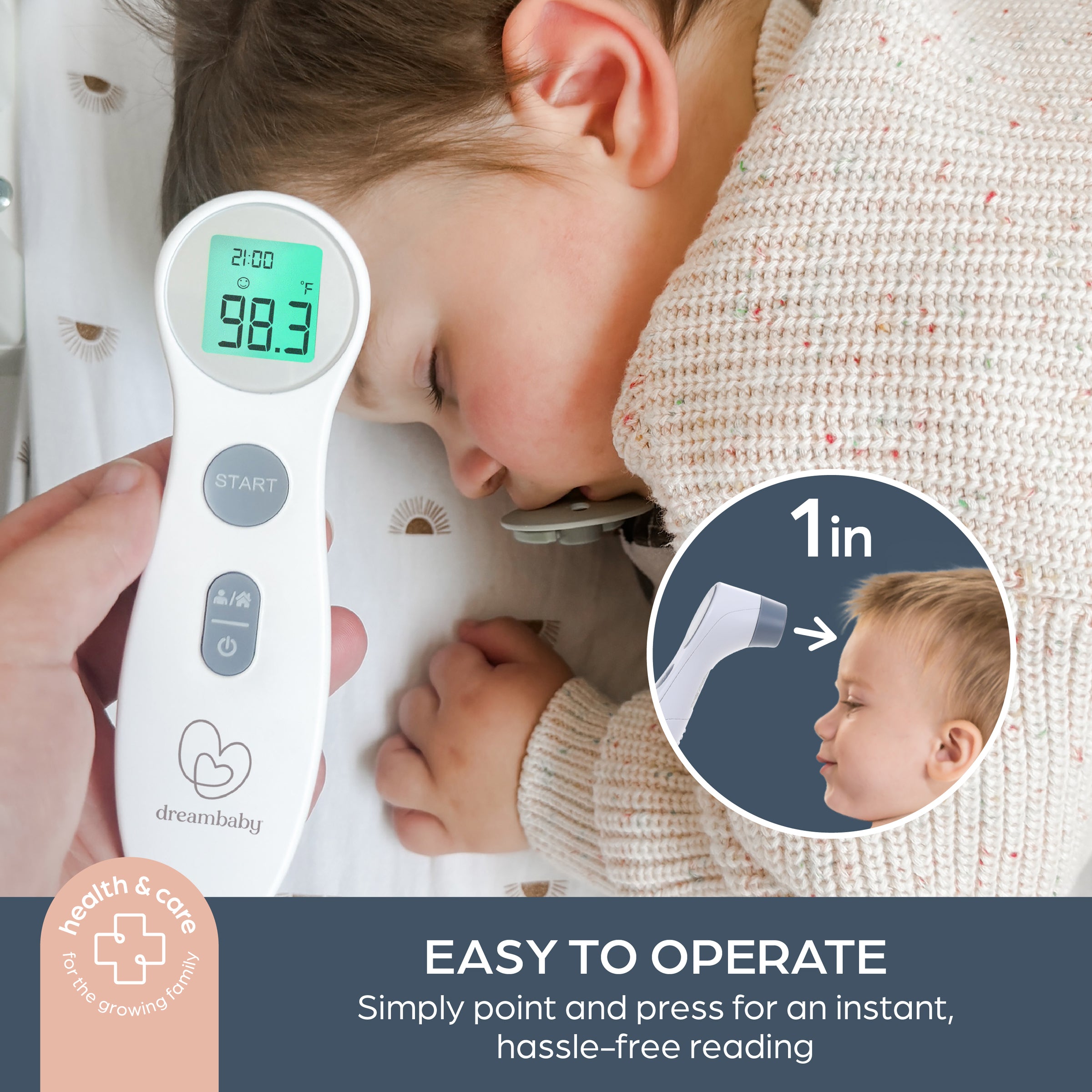 Non-Contact Fever Alert Infrared Forehead Thermometer