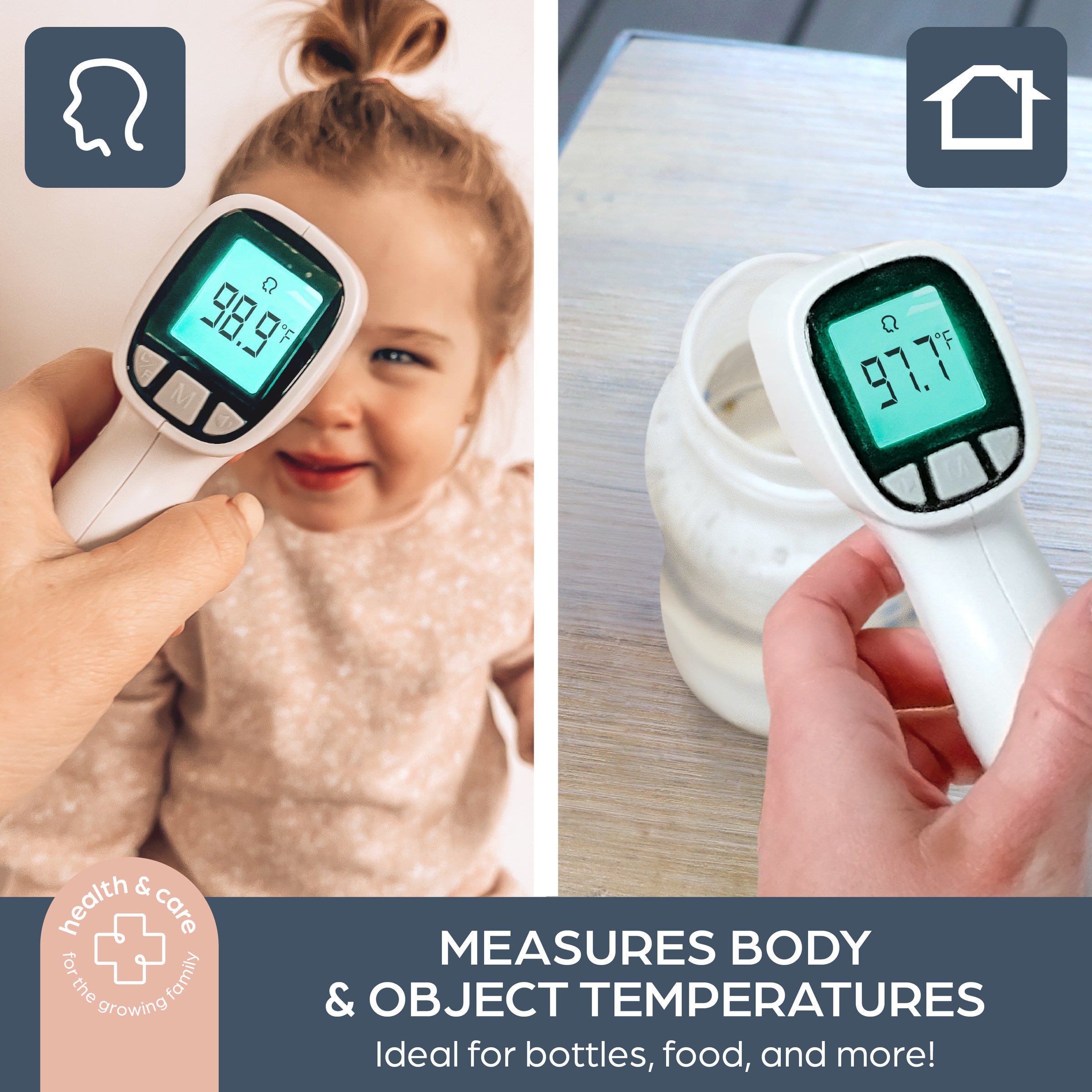 Non-Contact Rapid Response Infrared Forehead Thermometer