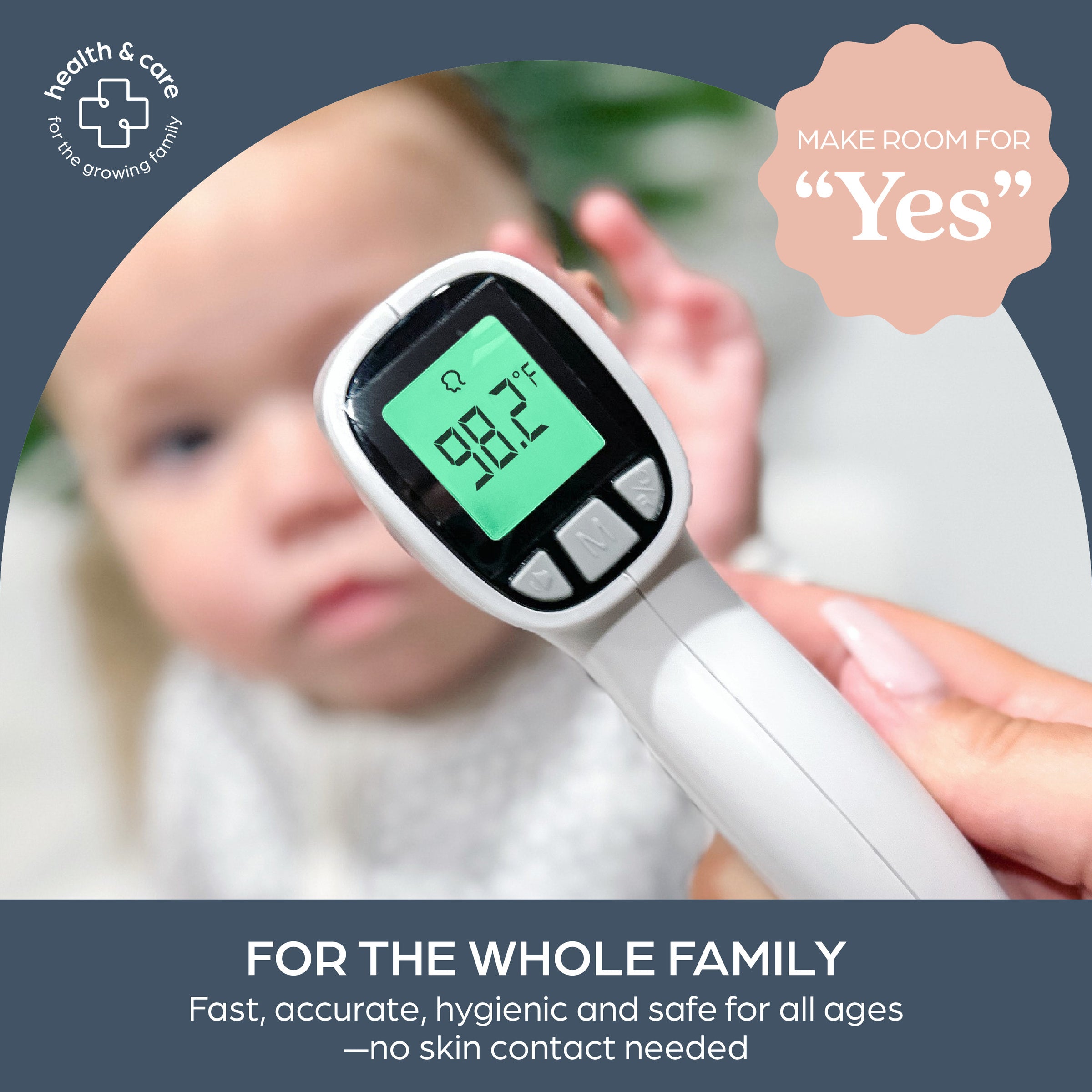 Non-Contact Rapid Response Infrared Forehead Thermometer