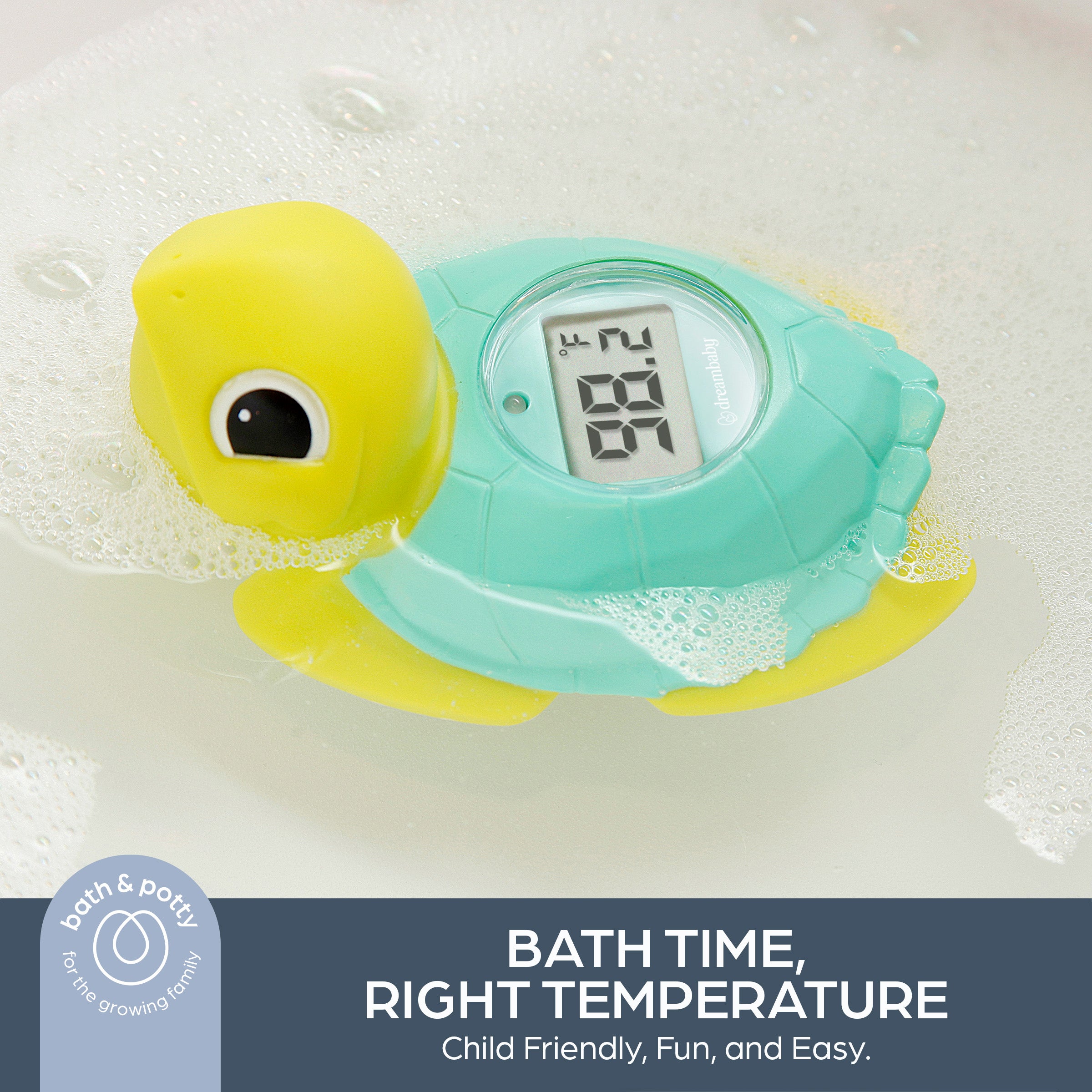 Bath Safety Kit - Bath Mat and Turtle Thermometer