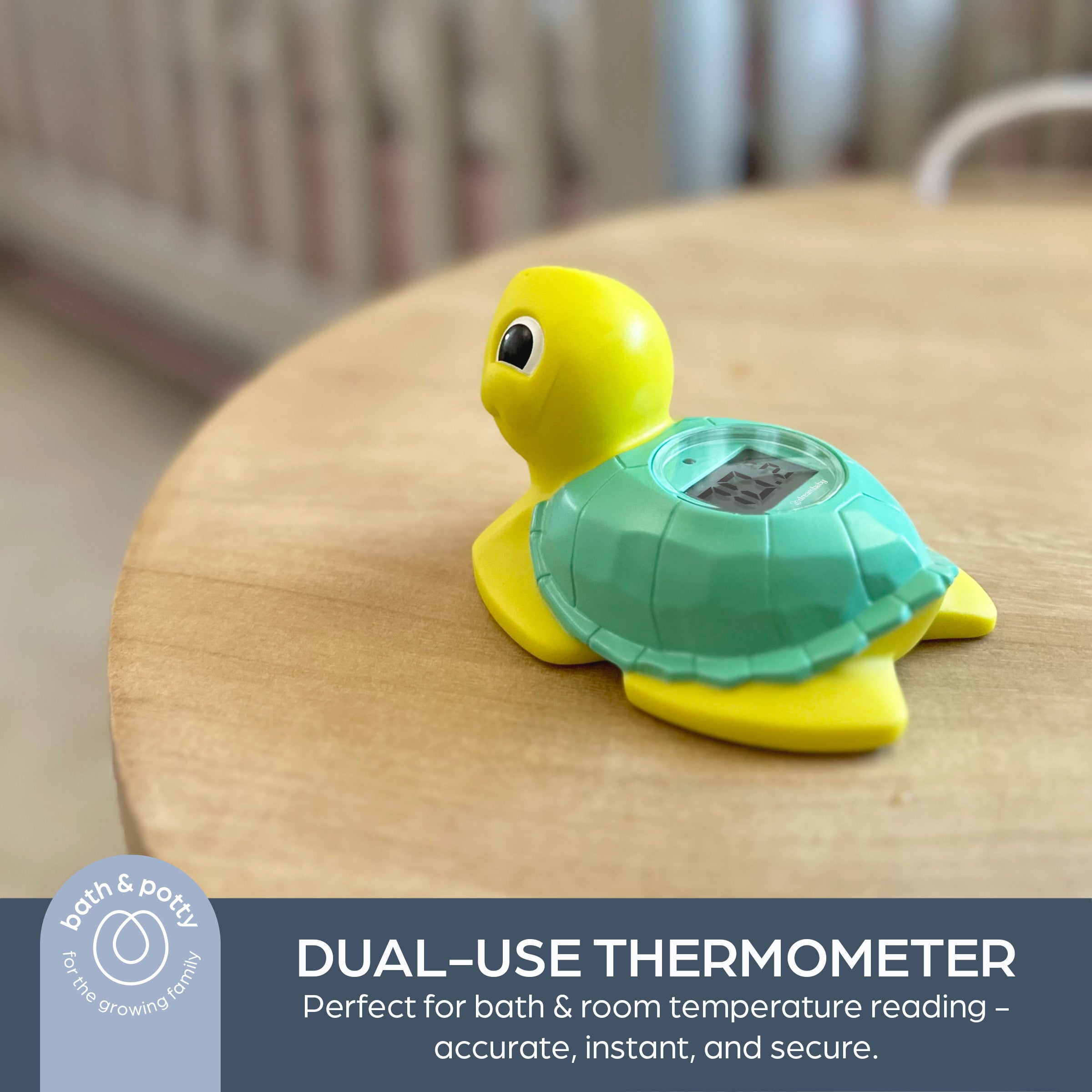 Bath Safety Kit - Bath Mat and Turtle Thermometer