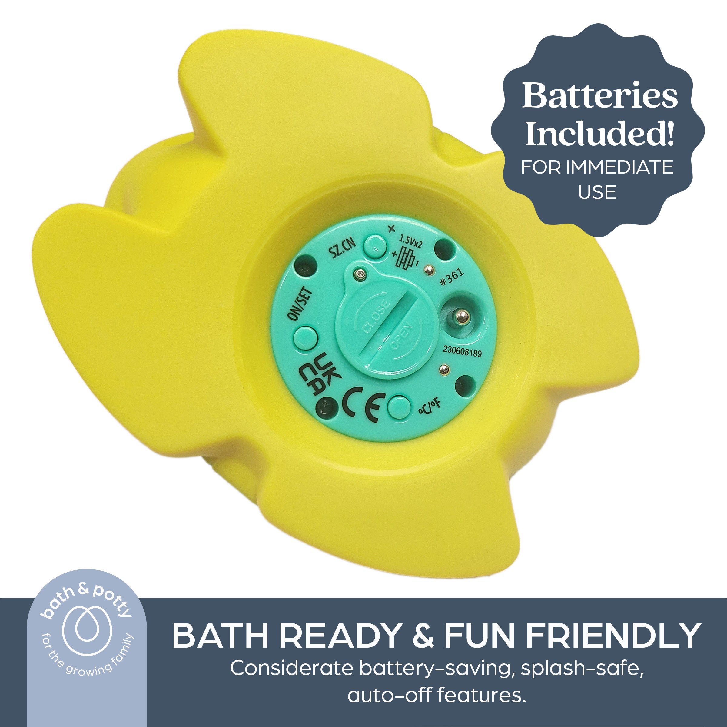 Bath Safety Kit - Bath Mat and Turtle Thermometer